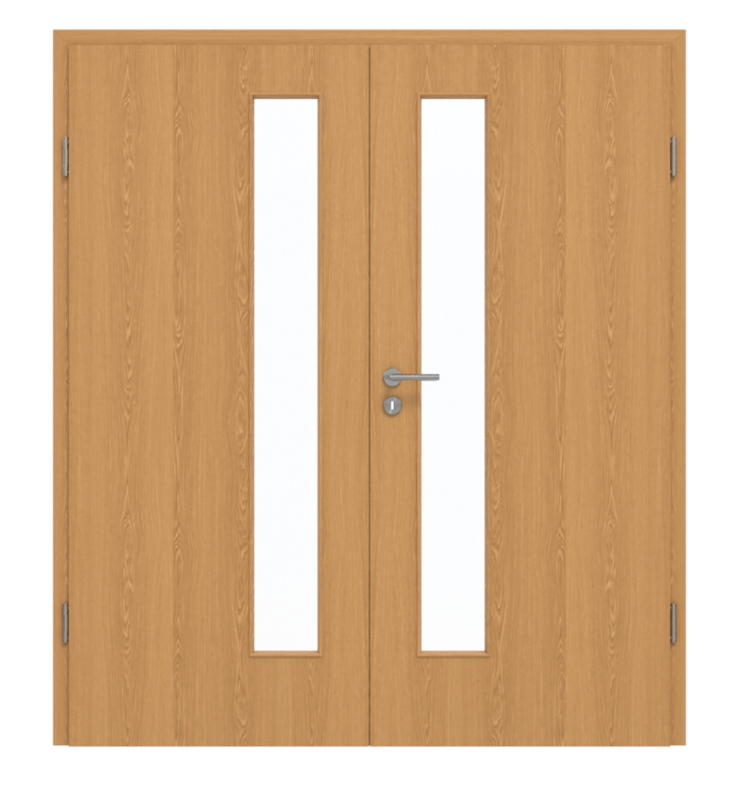 GARANT Drzwi podwójne wraz z ościeżnicą Dąb Premium CePaL z przeszkleniem LA-4 po stronie zamka