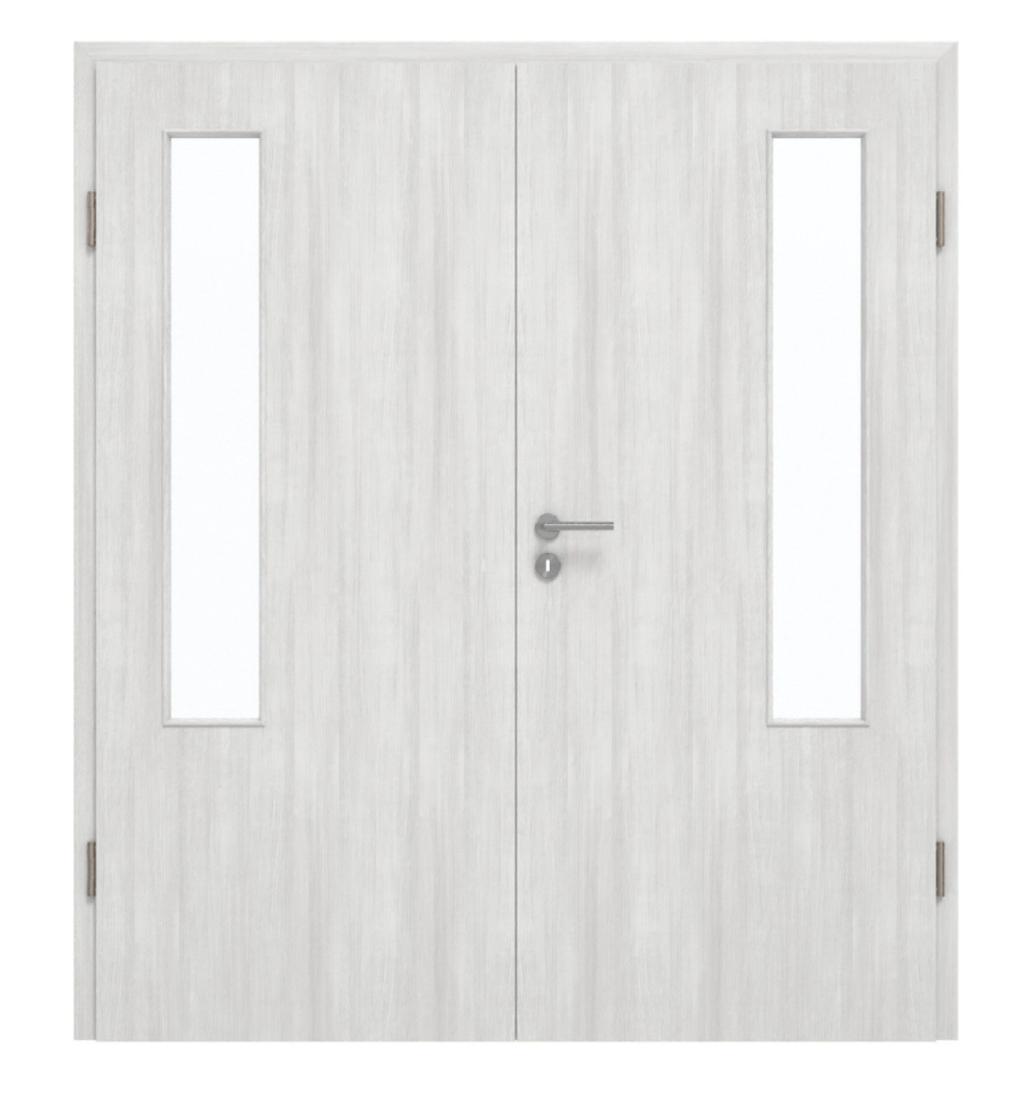 GARANT Drzwi podwójne wraz z ościeżnicą Authentic Grigio CePaL z przeszkleniem LA-5 po stronie zawiasów