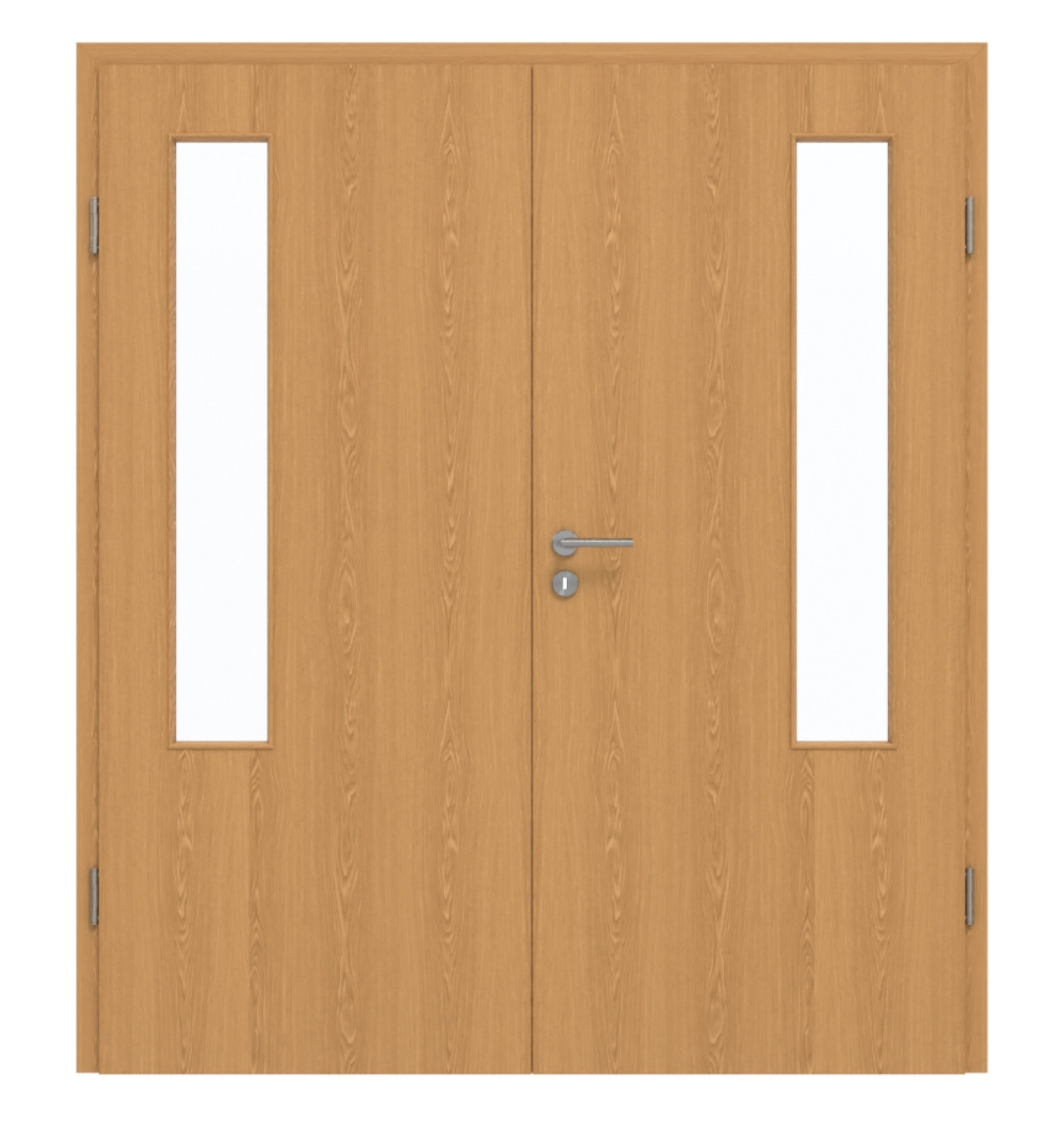 GARANT Drzwi podwójne wraz z ościeżnicą Dąb Premium CePaL z przeszkleniem LA-5 po stronie zawiasów