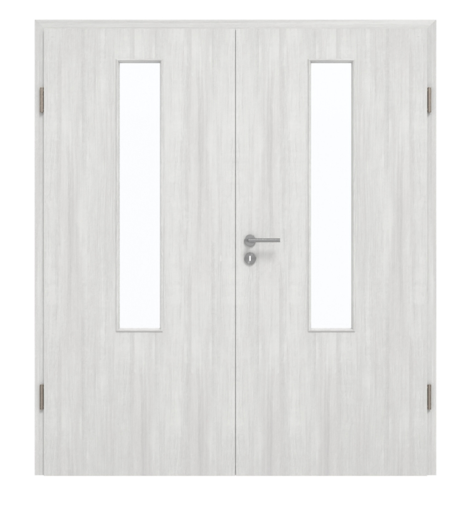 GARANT Drzwi podwójne wraz z ościeżnicą Authentic Grigio GCK08 z przeszkleniem LA-5 pośrodku