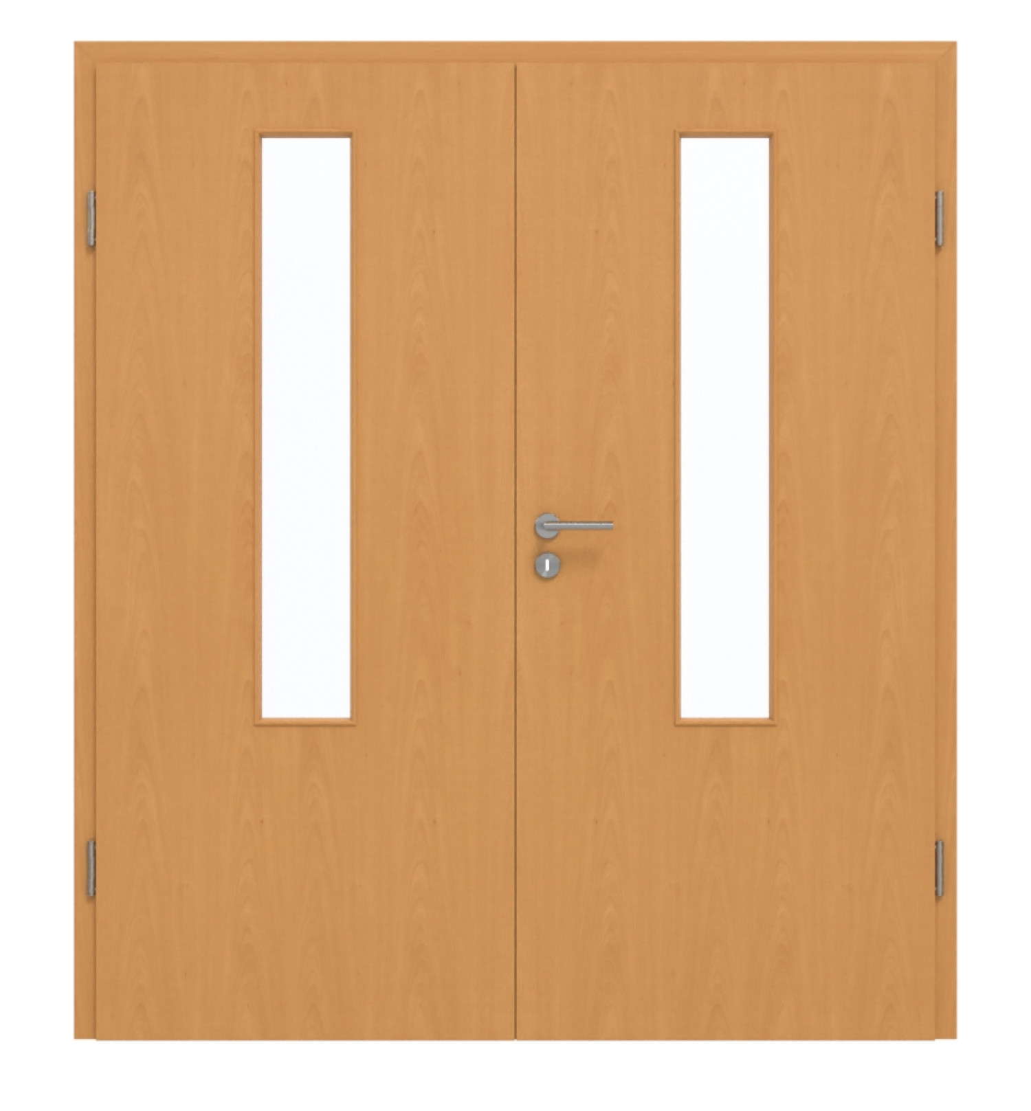 GARANT Drzwi podwójne wraz z ościeżnicą Buk Exklusiv CePaL z przeszkleniem LA-5 centralnie