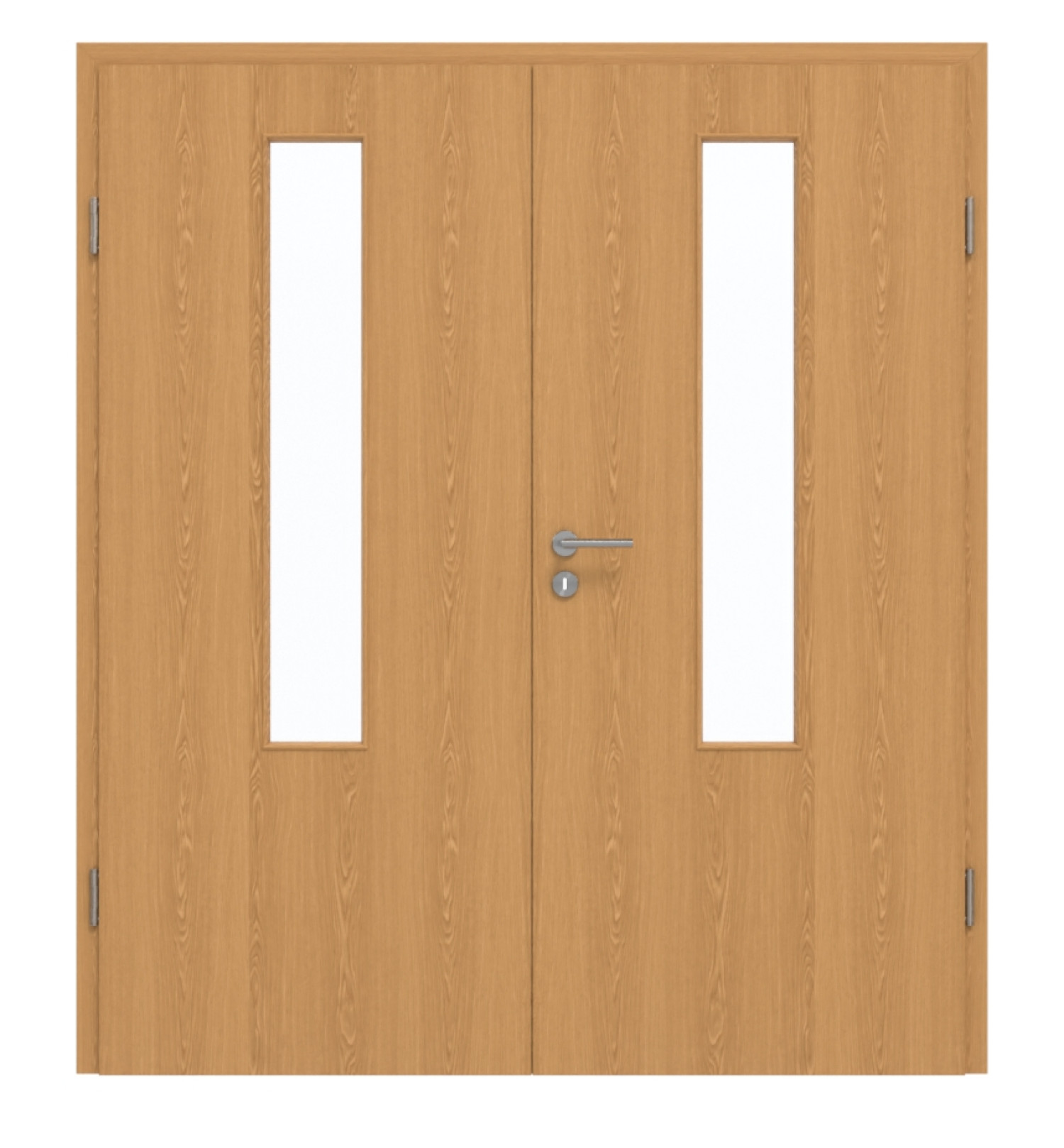 GARANT Drzwi podwójne wraz z ościeżnicą Dąb Premium CePaL z przeszkleniem LA-5 centralnie