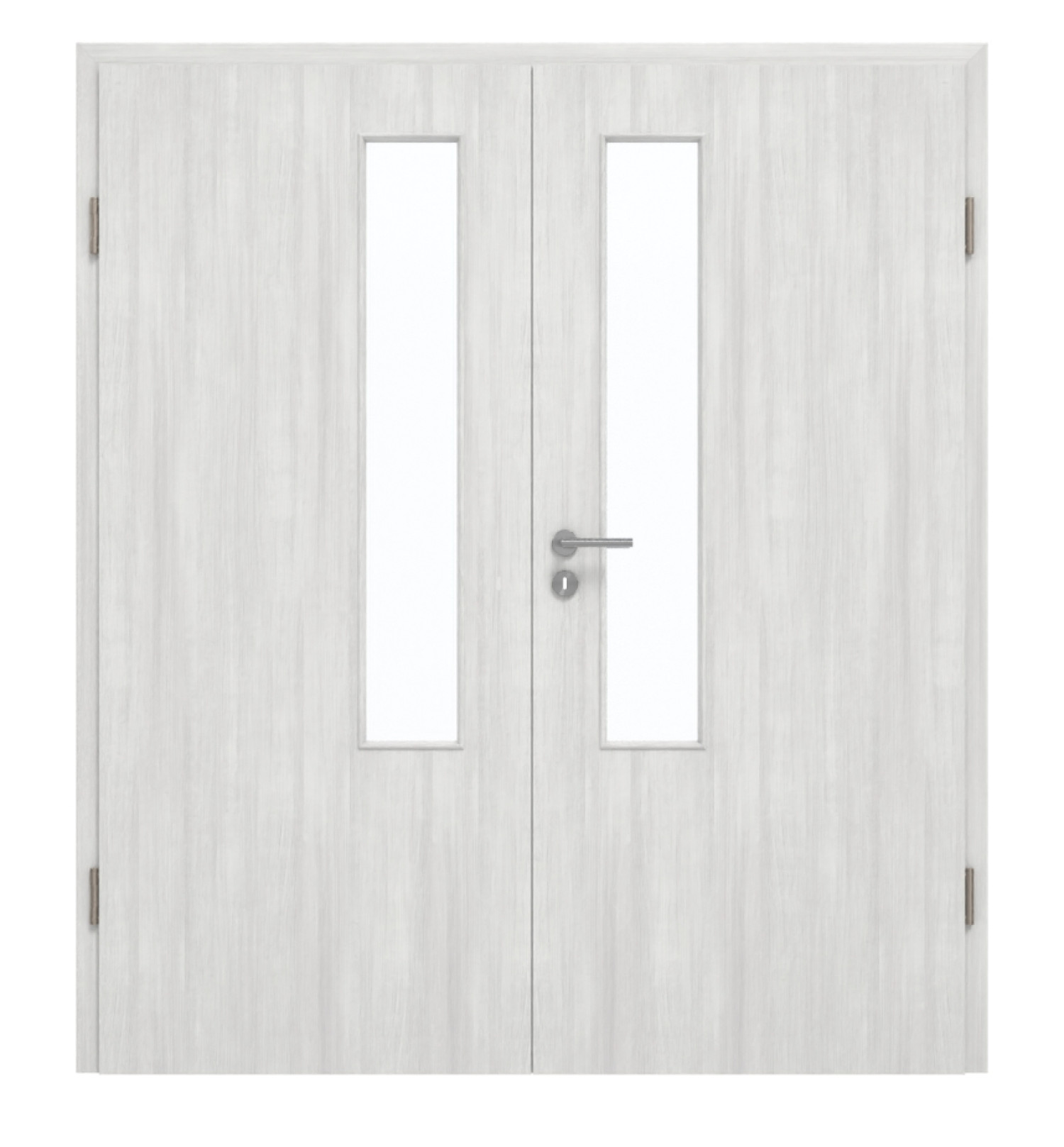 GARANT Drzwi podwójne wraz z ościeżnicą Authentic Grigio CePaL z przeszkleniem LA-5 po stronie zamka