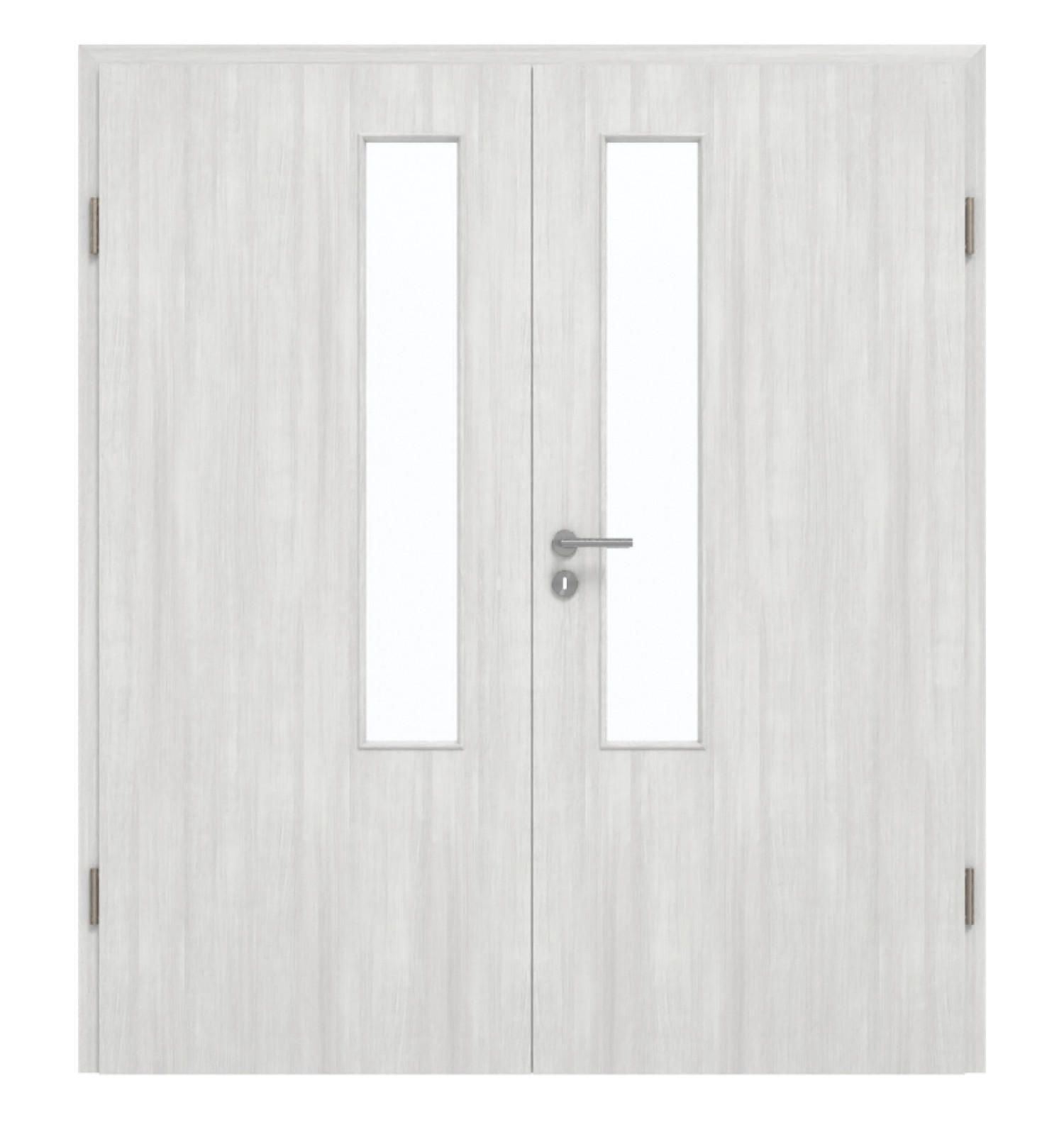 GARANT Drzwi podwójne wraz z ościeżnicą Authentic Grigio GCK08 z przeszkleniem LA-5 po stronie zamka