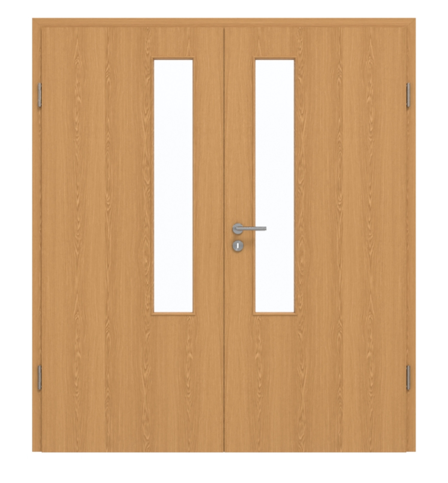 GARANT Drzwi podwójne wraz z ościeżnicą Dąb Premium CePaL z przeszkleniem LA-5 po stronie zamka