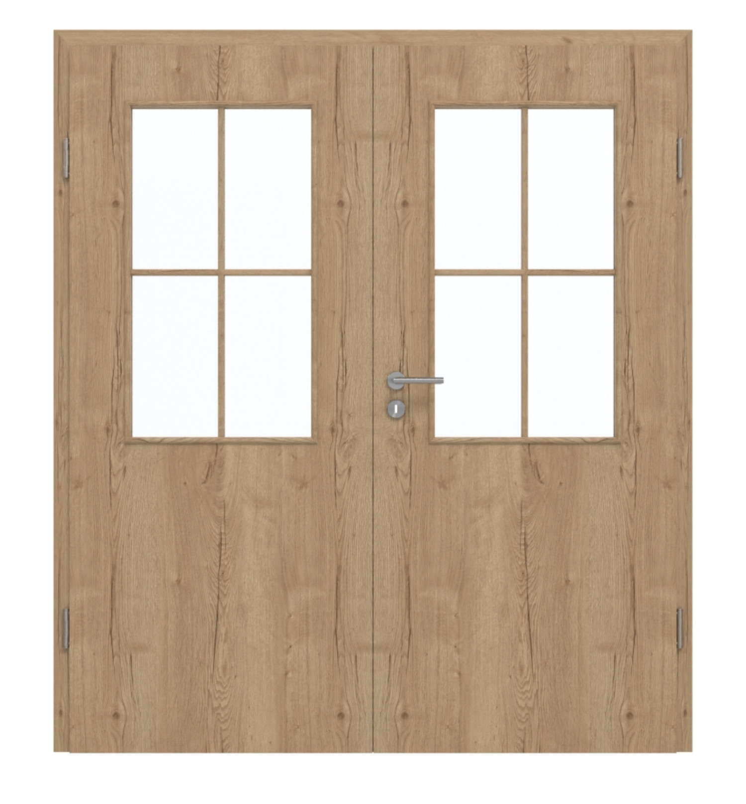 GARANT Drzwi podwójne wraz z ościeżnicą Authentic Dąb szczelinowy CePaL z przeszkleniem LA-6 Słupek SP0