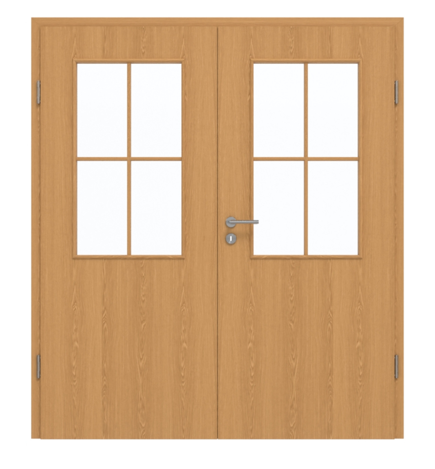 GARANT Drzwi podwójne inkl. ościeżnica Dąb Premium CePaL z przeszkleniem LA-6 Sztacheta SP0