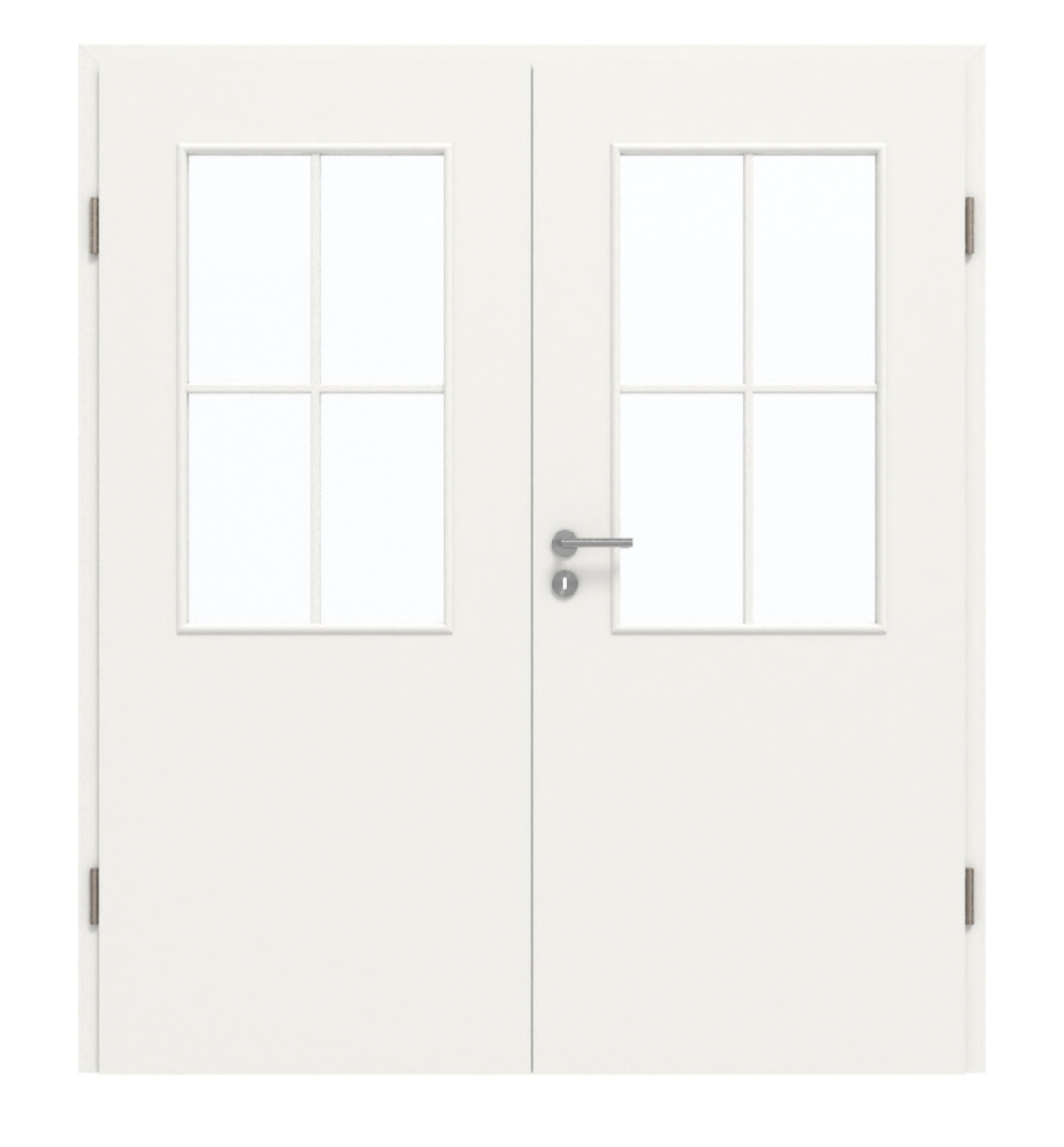 GARANT Drzwi podwójne inkl. ościeżnica Biała lakier 9016 z przeszkleniem LA-6 Słup SP0
