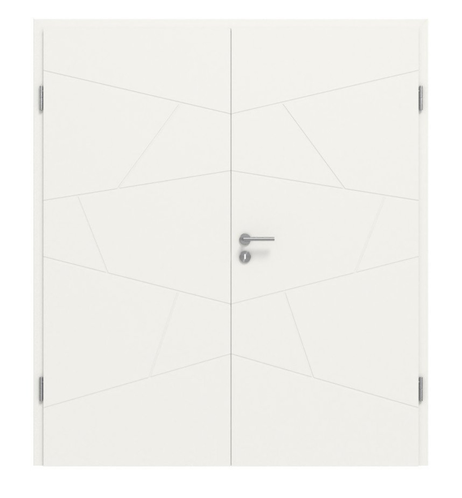 CLASSEN Drzwi podwójne Dynamic RAL 9016 Białe lakierowane 2.12 z ościeżnicą