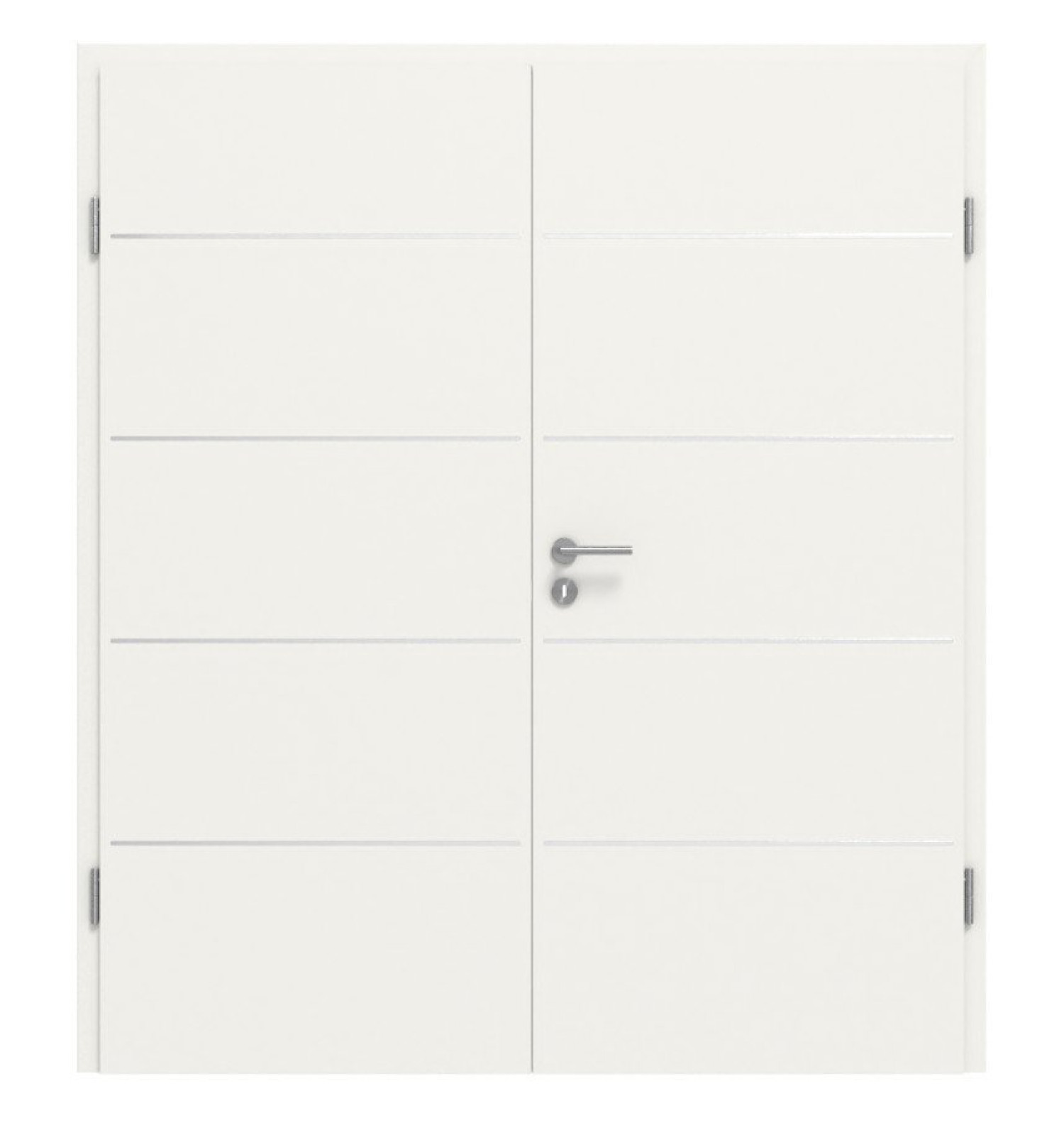 CLASSEN Drzwi podwójne Dynamic RAL 9016 Białe lakierowane 3.8 Liseny z ościeżnicą