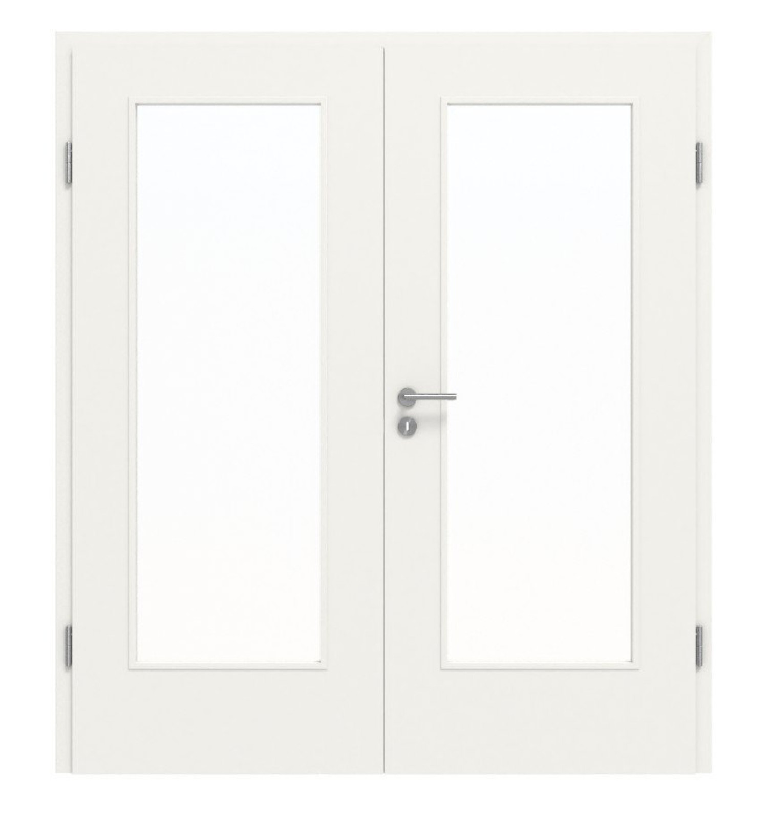 CLASSEN Drzwi podwójne Białe RAL 9016 CPL 4.3 z przeszkleniem z ościeżnicą