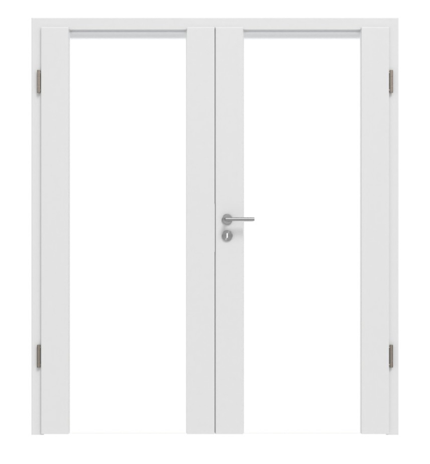HÖRMANN Drzwi podwójne Rail 1 Bütte Biały Duradecor DesignLine z ościeżnicą