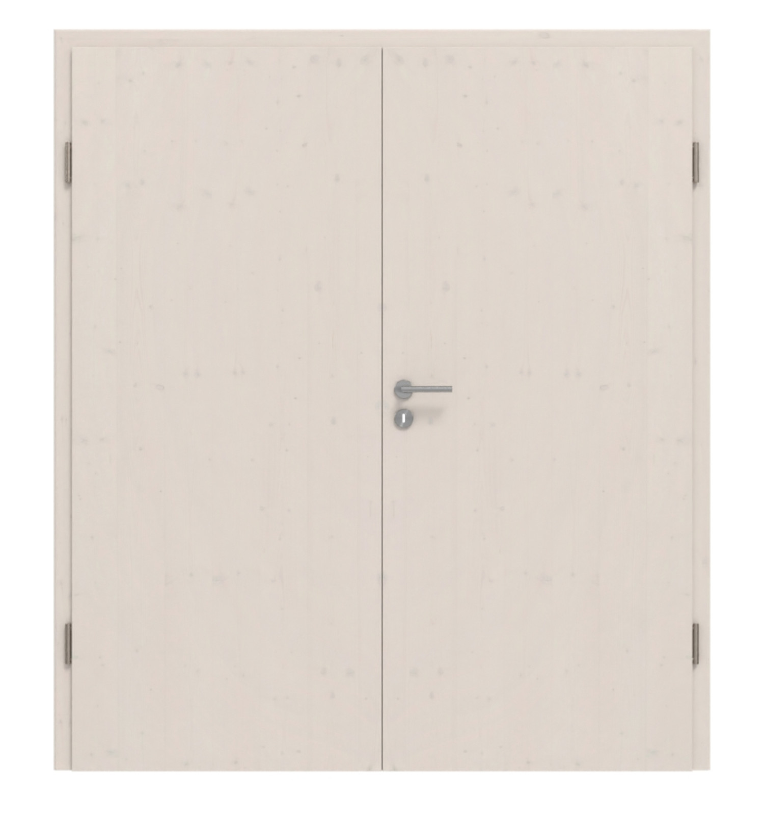 Drzwi podwójne TG-1 świerk bezsęczny białe z litego drewna z ościeżnicą