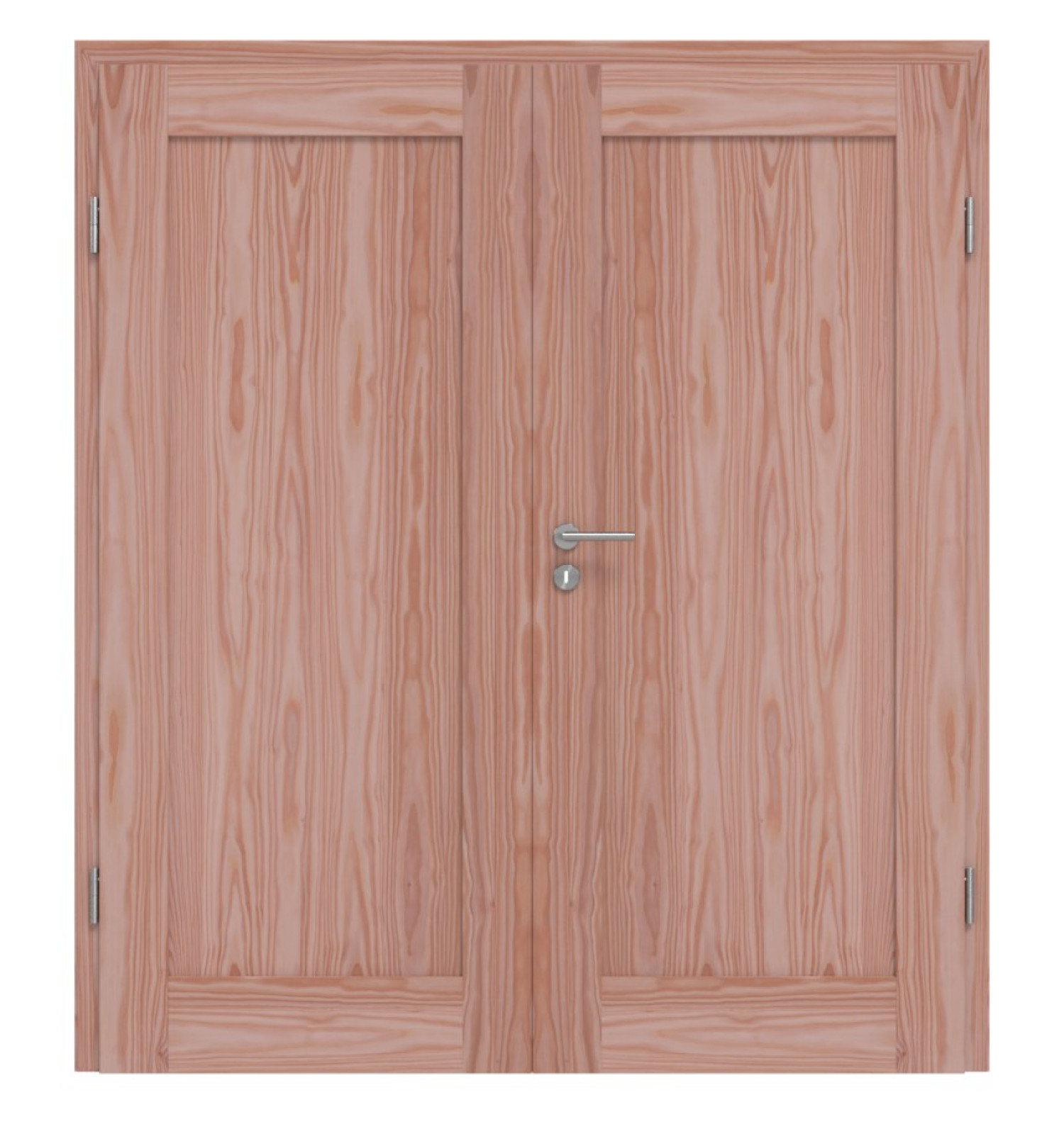 Drzwi podwójne TM-1 z drewna larchowego z ościeżnicą
