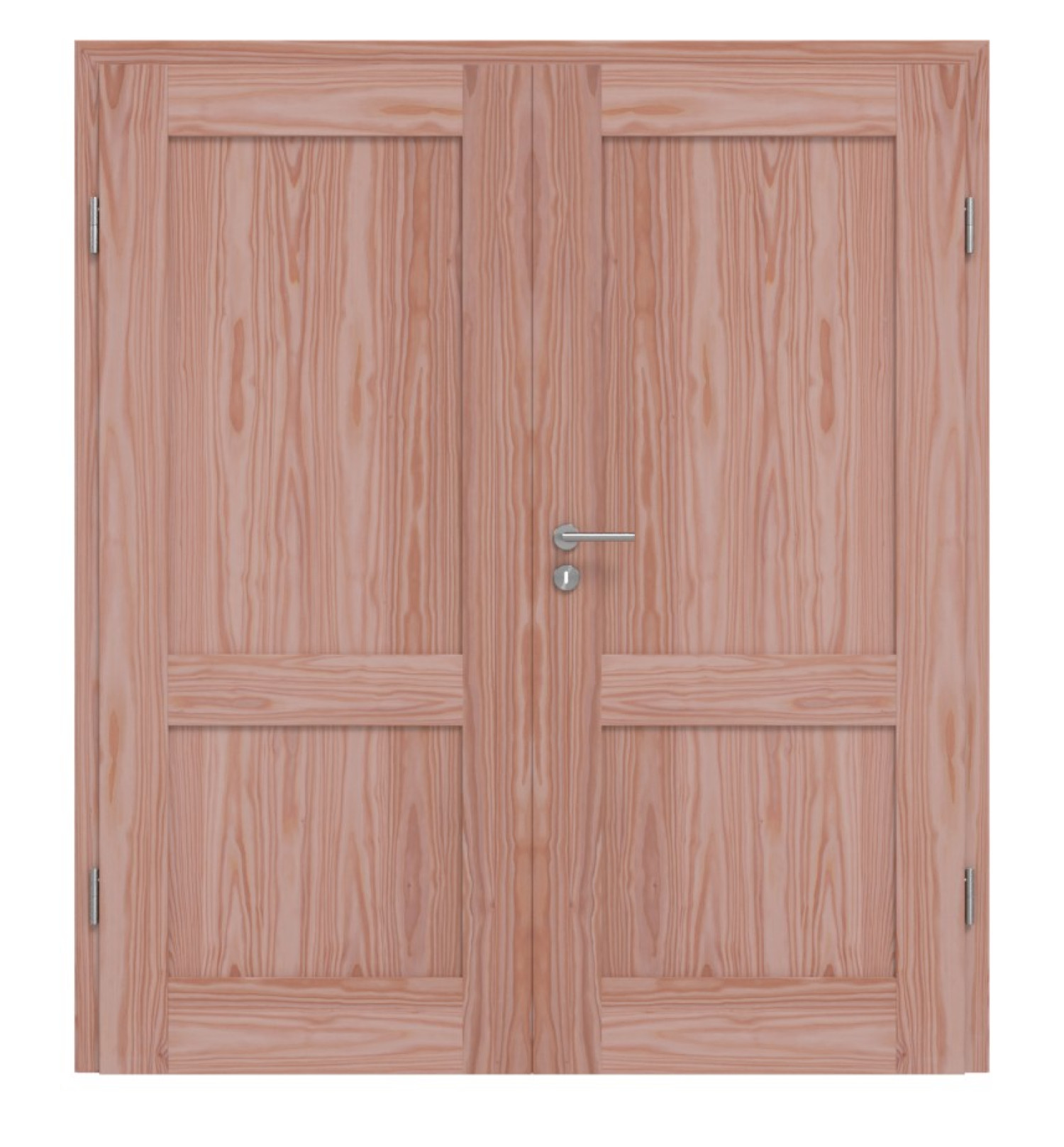 Drzwi podwójne TM-2 z drewna larchowego z ościeżnicą