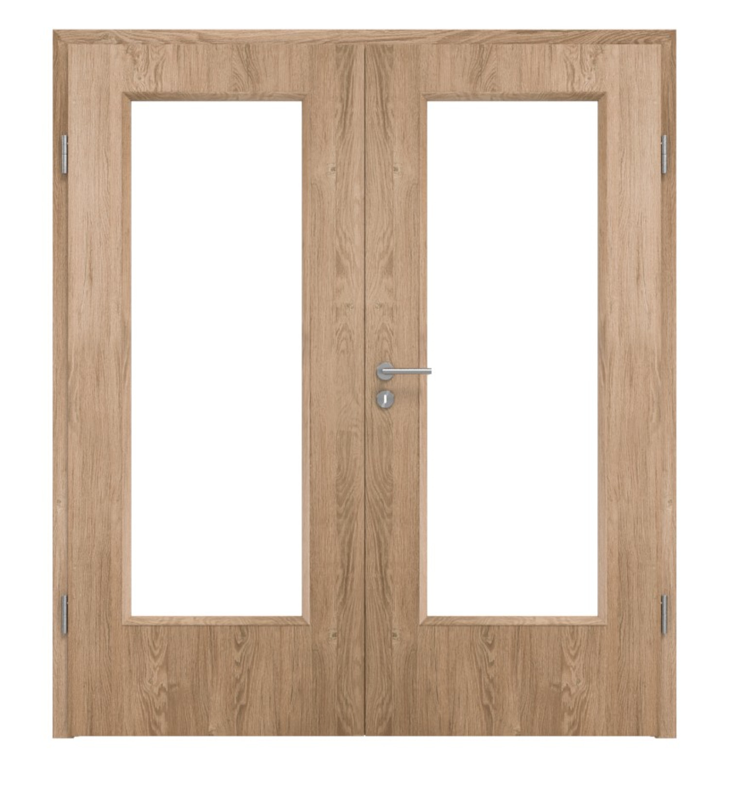 KILSGAARD Drzwi podwójne Typ 43 Dąb dymny Lamikor z przeszkleniem z ościeżnicą