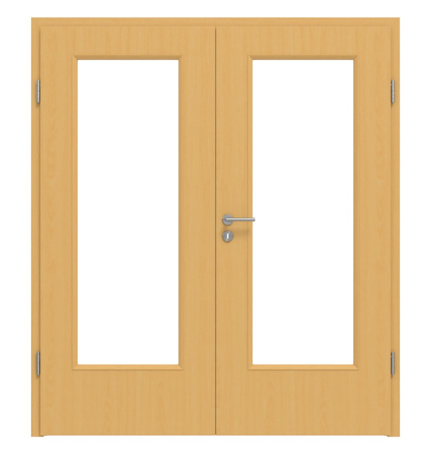 KILSGAARD Drzwi podwójne Typ 44 Buk lakierowany Fornir naturalny z przeszkleniem z ościeżnicą