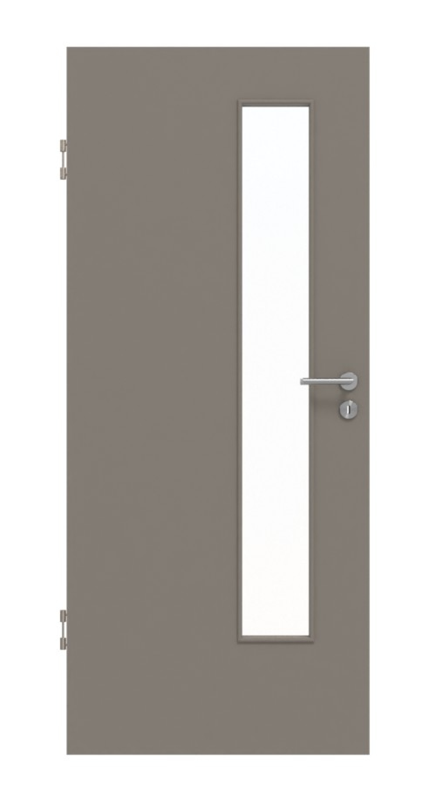 Frontansicht Taupe RAL 7048 LA 24 schlossseitowa Basic Lack Innentür - Huga