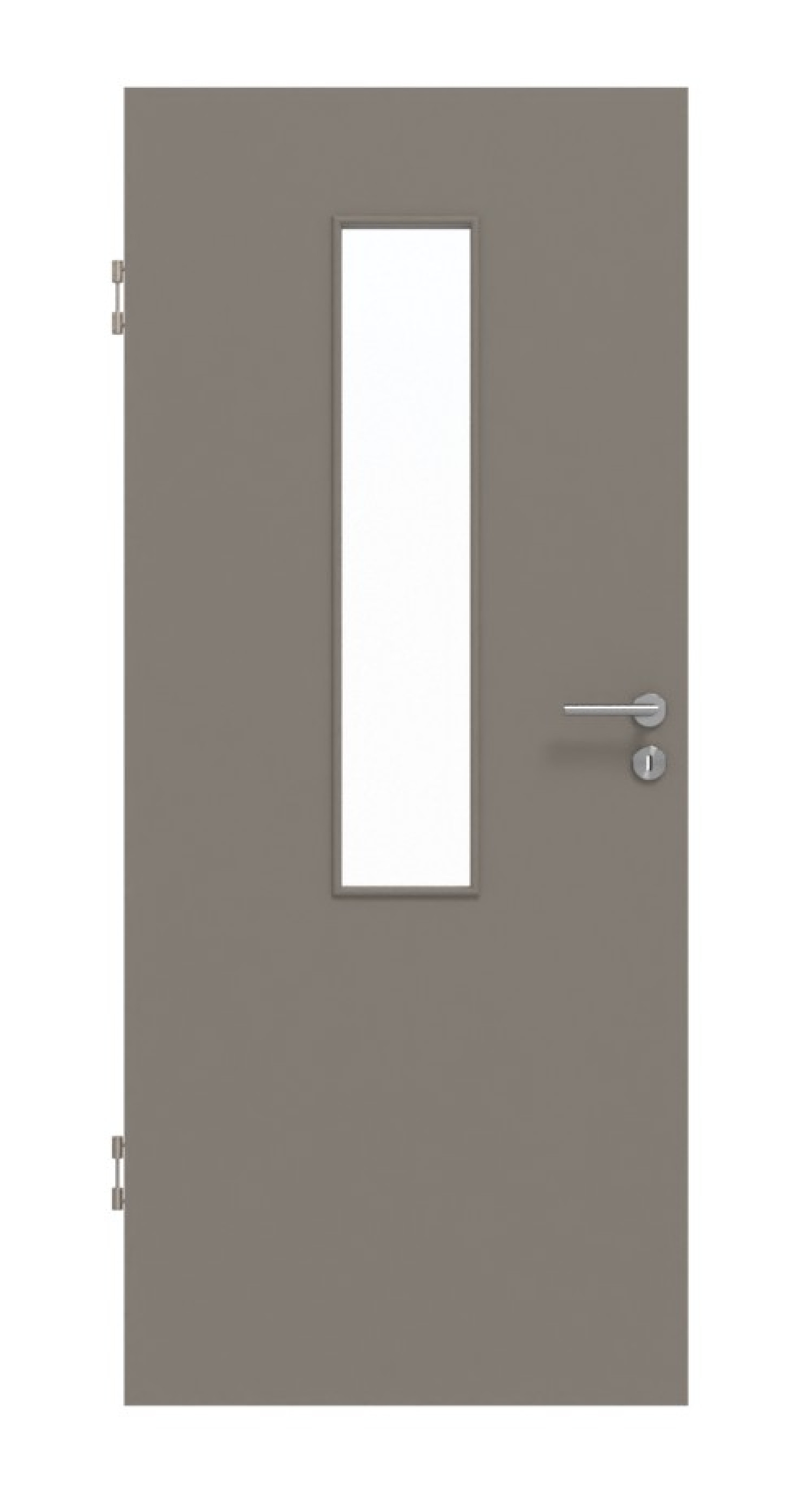 Frontansicht Taupe RAL 7048 LA 4 mittowy Basic Lack Innentür - Huga
