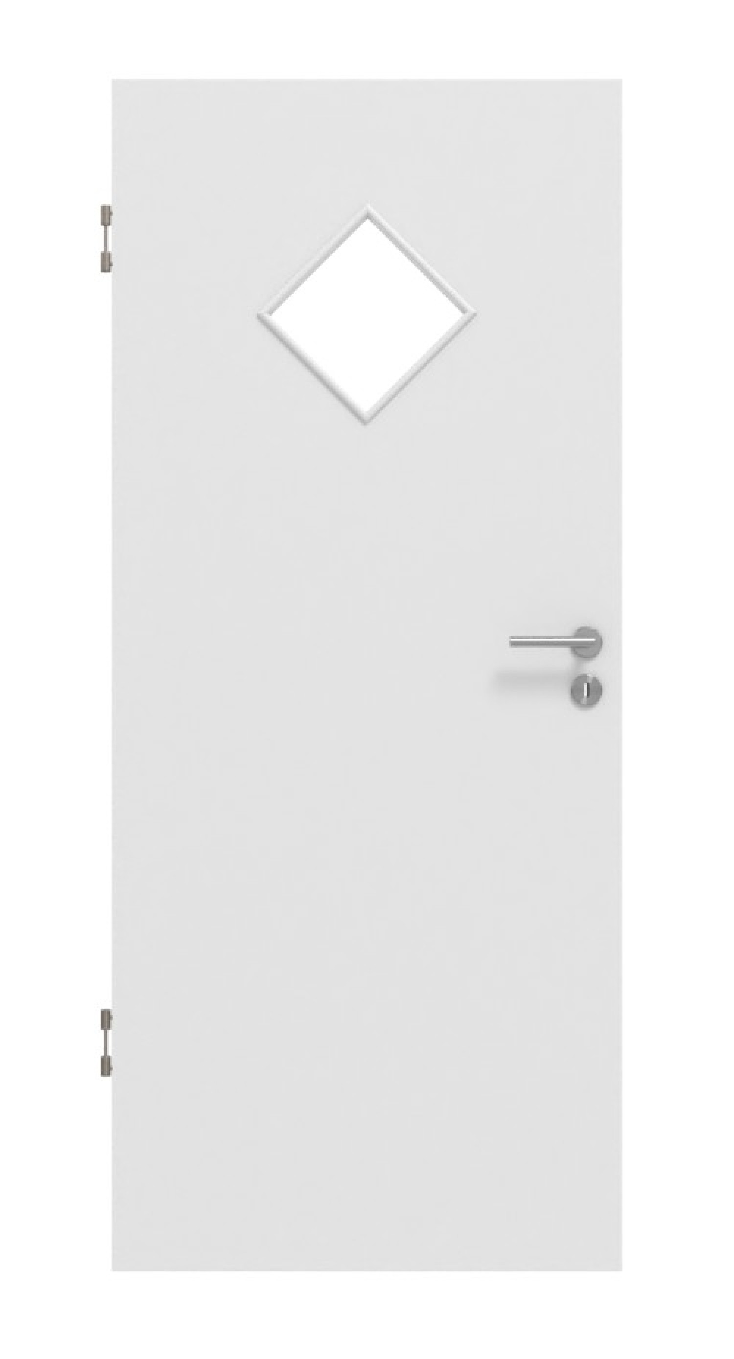 Frontansicht Bütte Biała LA 6 Raute Basic Durat Drzwi wewnętrzne - Huga