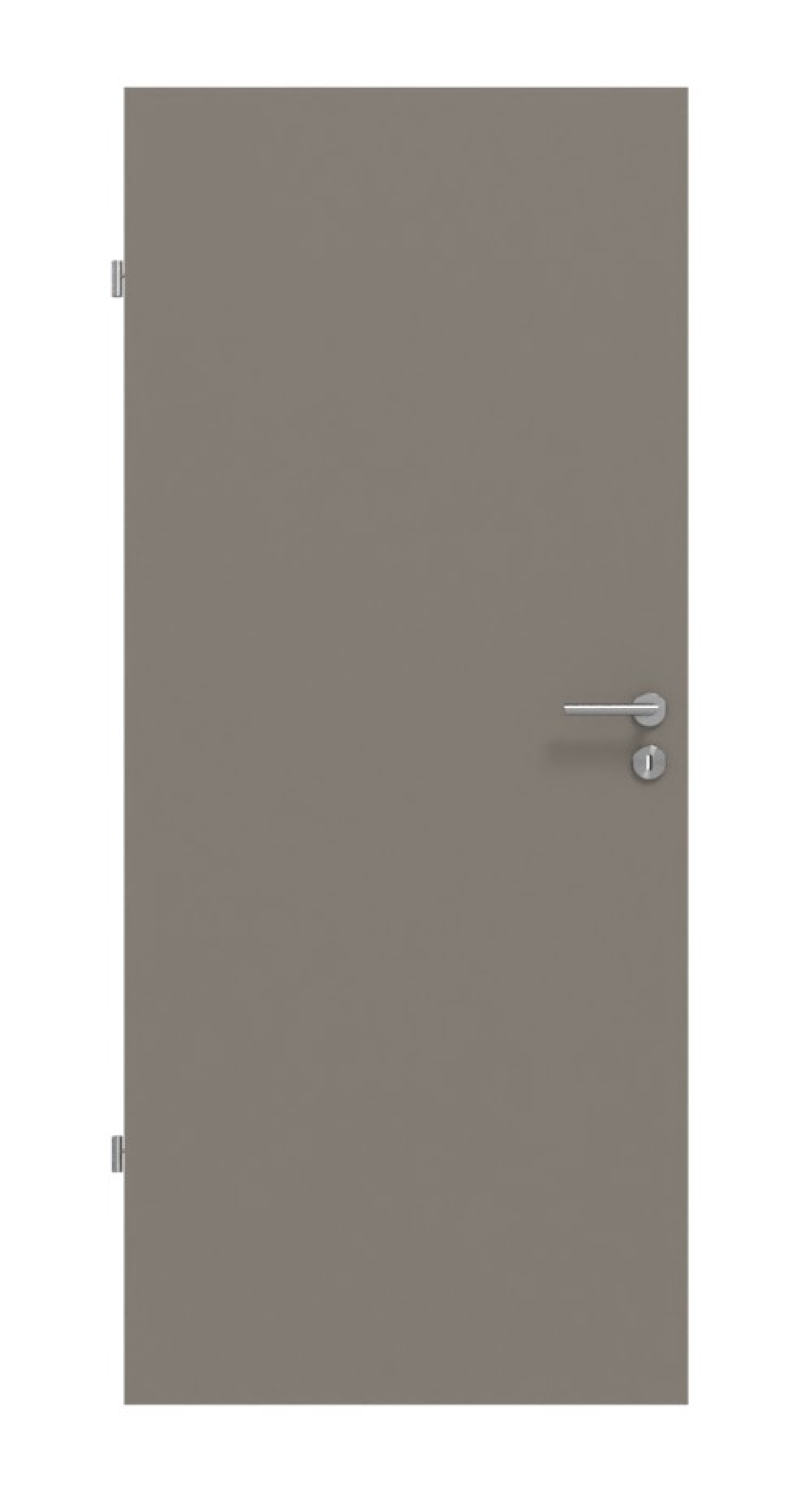 Frontansicht drzwi wewnętrznych Basic Lack Taupe RAL 7048 - Huga