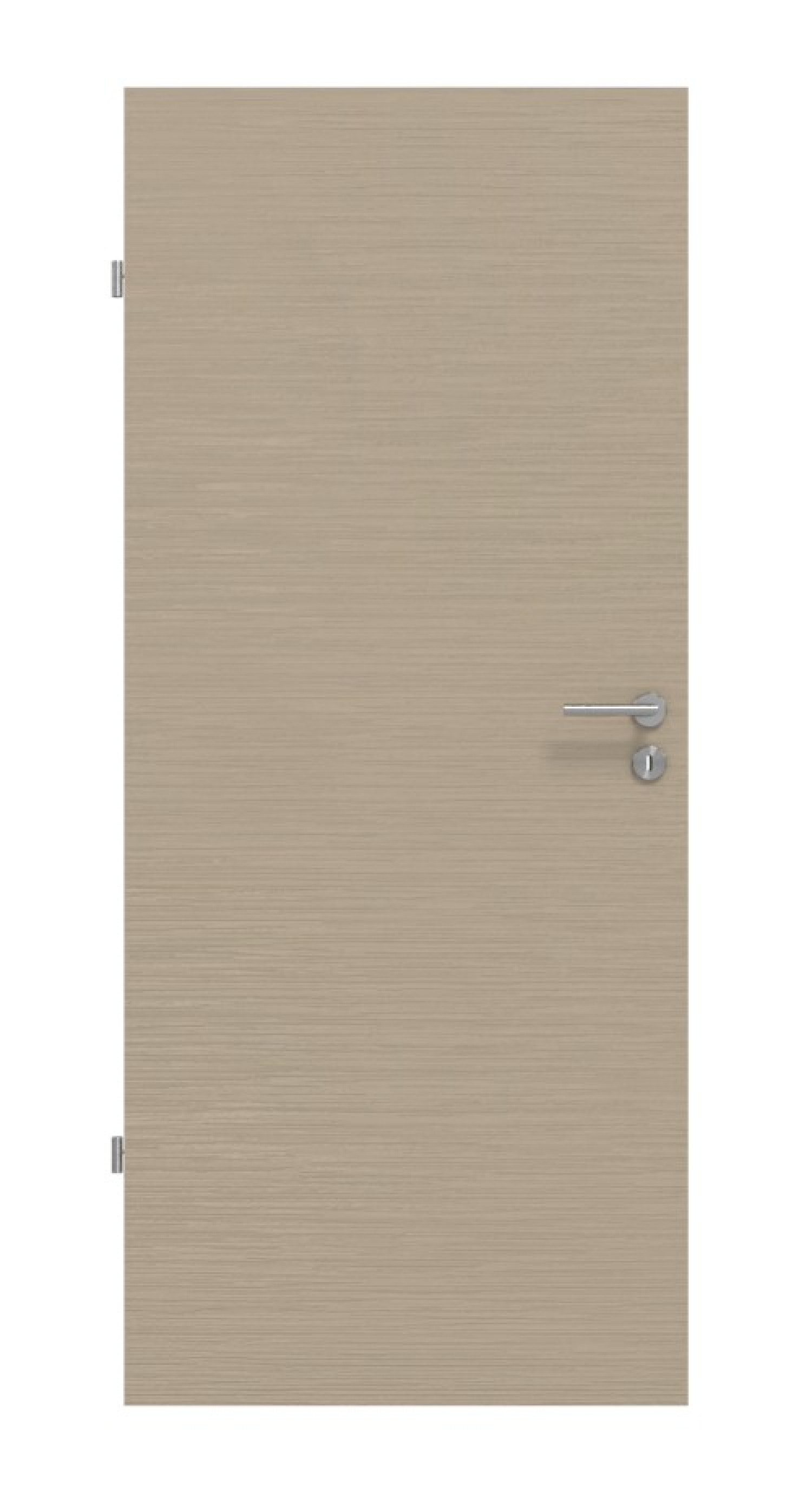 Front view of Structured Taupe Basic Interior Door - Huga