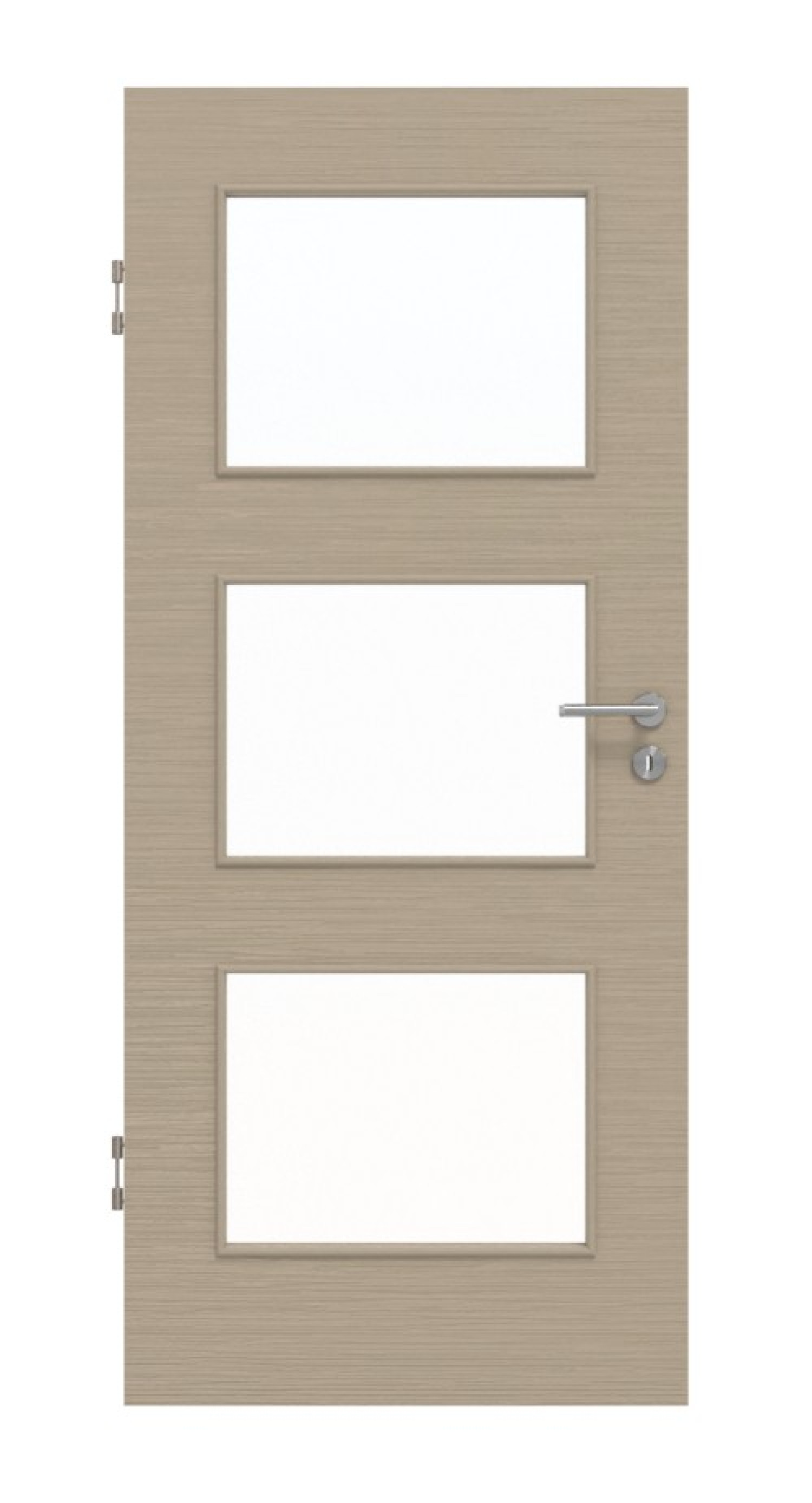 Frontansicht Strukturiert Taupe LA 11 Basic Innentür - Huga