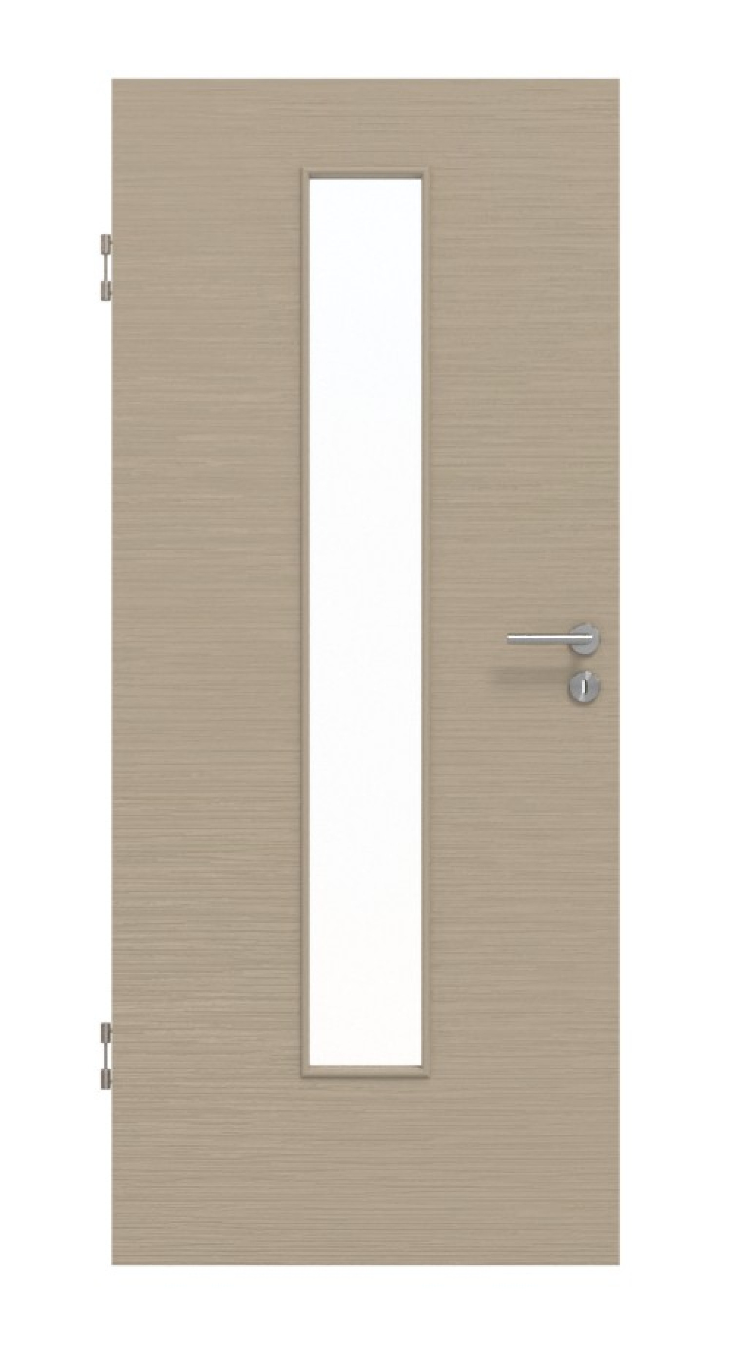 Frontansicht Strukturiert Taupe LA 24 Basic Innentür - Huga