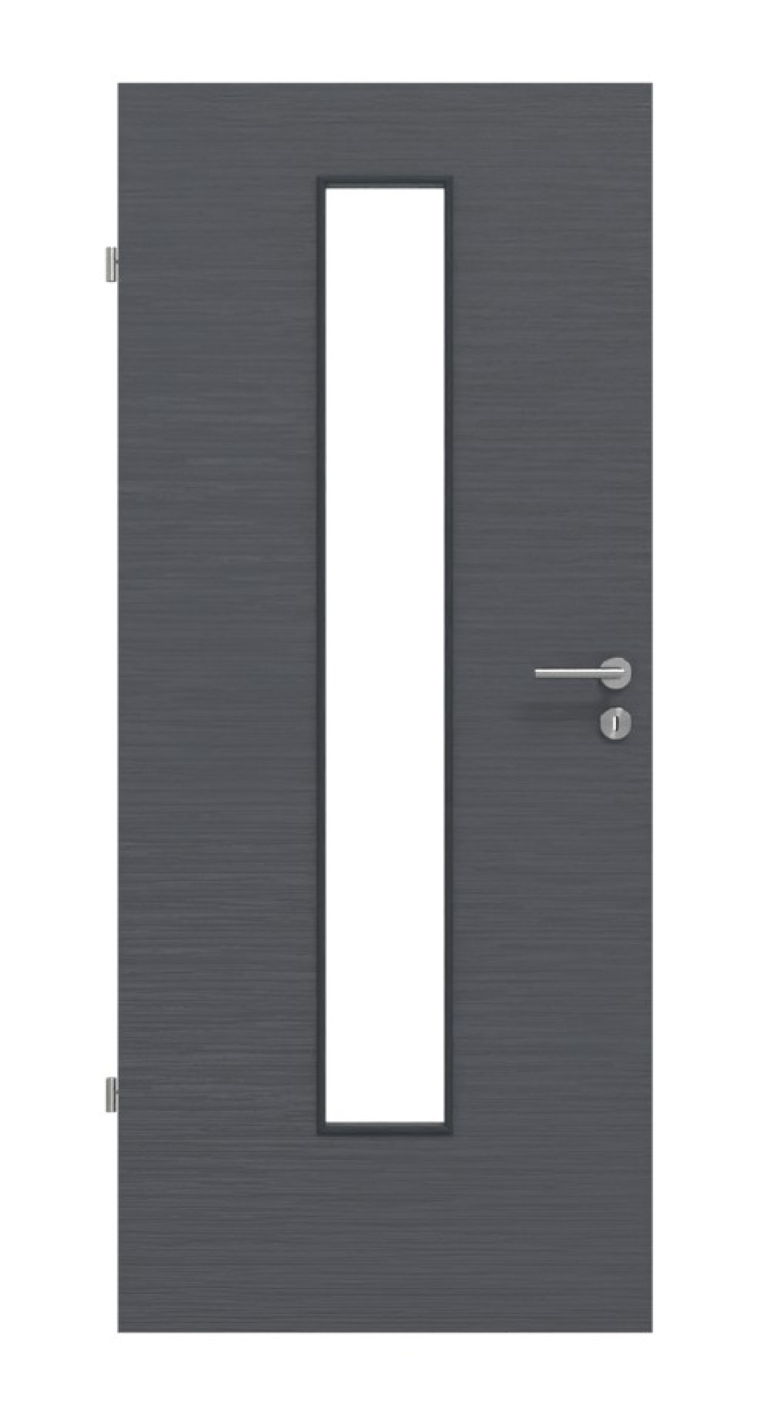 Frontansicht Strukturiert Anthrazit LA 24 Basic Innentür - Huga