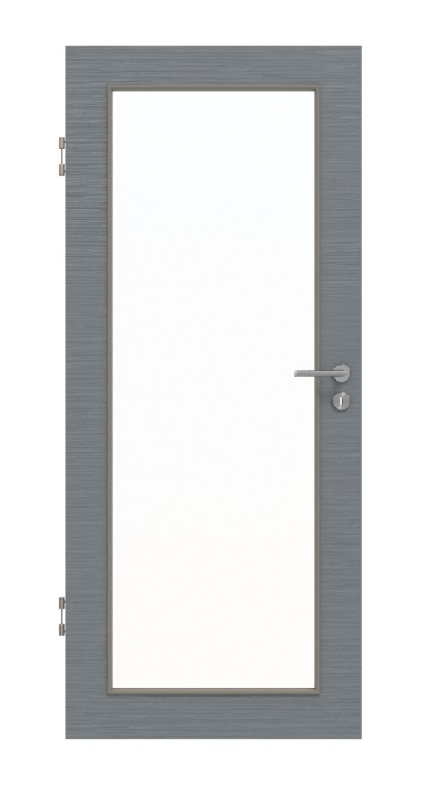 Front view of Structured Hygge Grey LA 27 Basic Interior Door - Huga