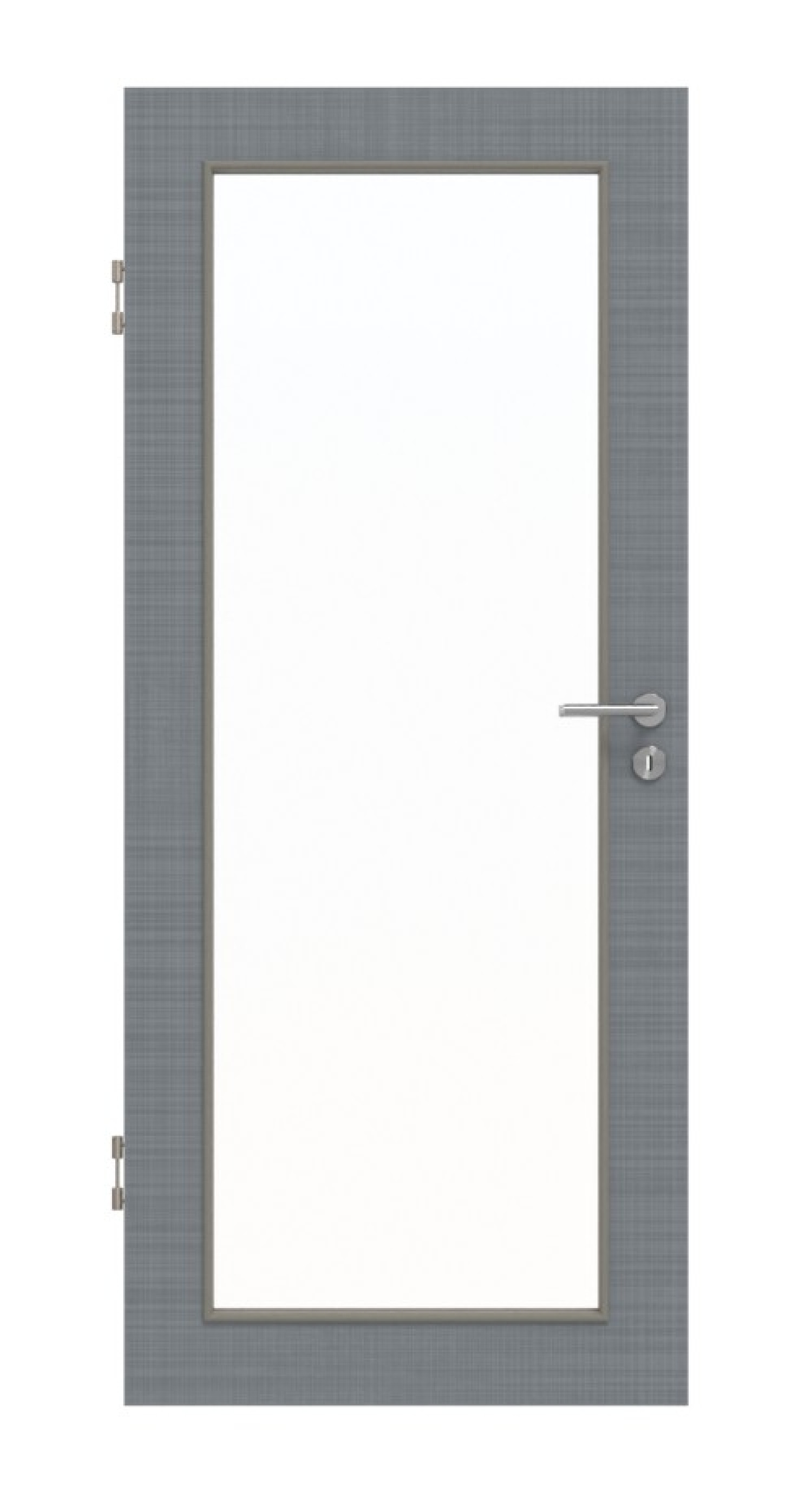 Frontansicht drzwi wewnętrznych Huga Cotton like Hygge Szary LA 27 Basic