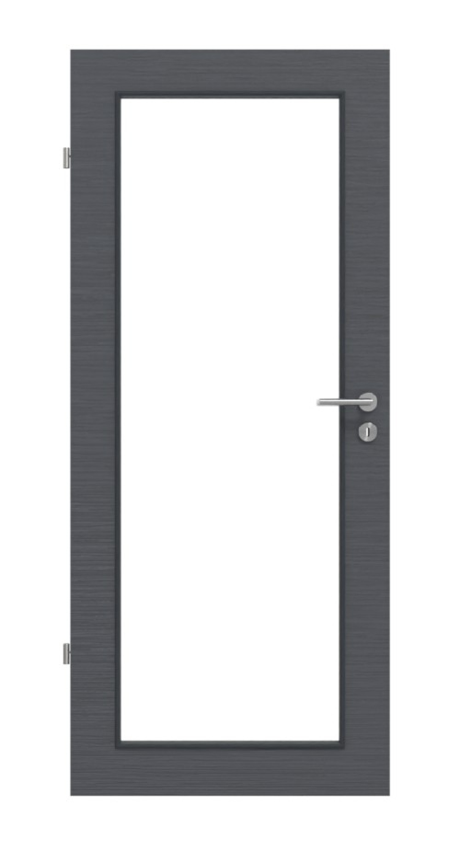 Frontansicht Strukturiert Anthrazit LA 27 Basic Innentür - Huga