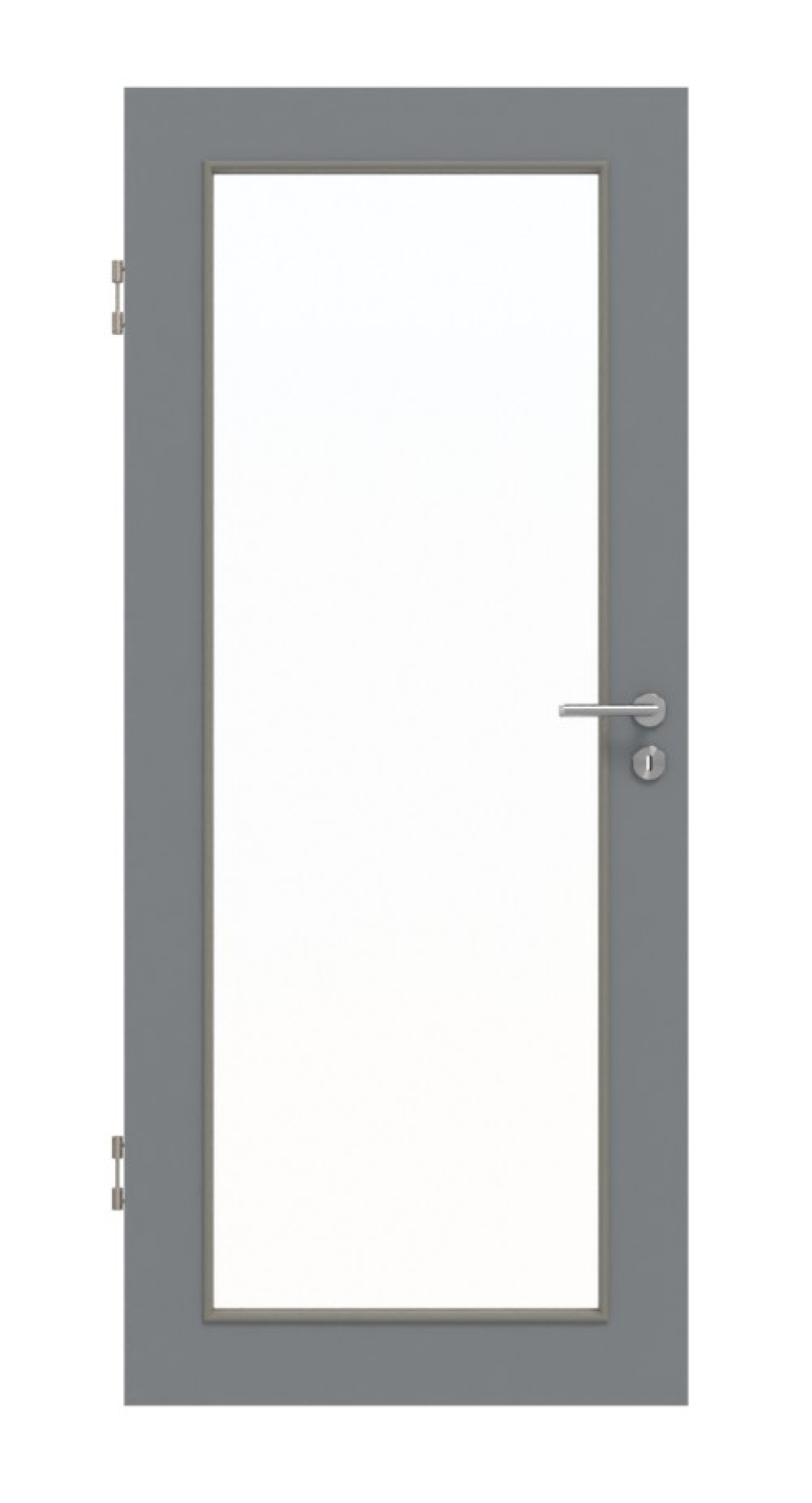 Frontansicht Ultramatt Hygge Szary LA 27 Podstawowe drzwi wewnętrzne - Huga