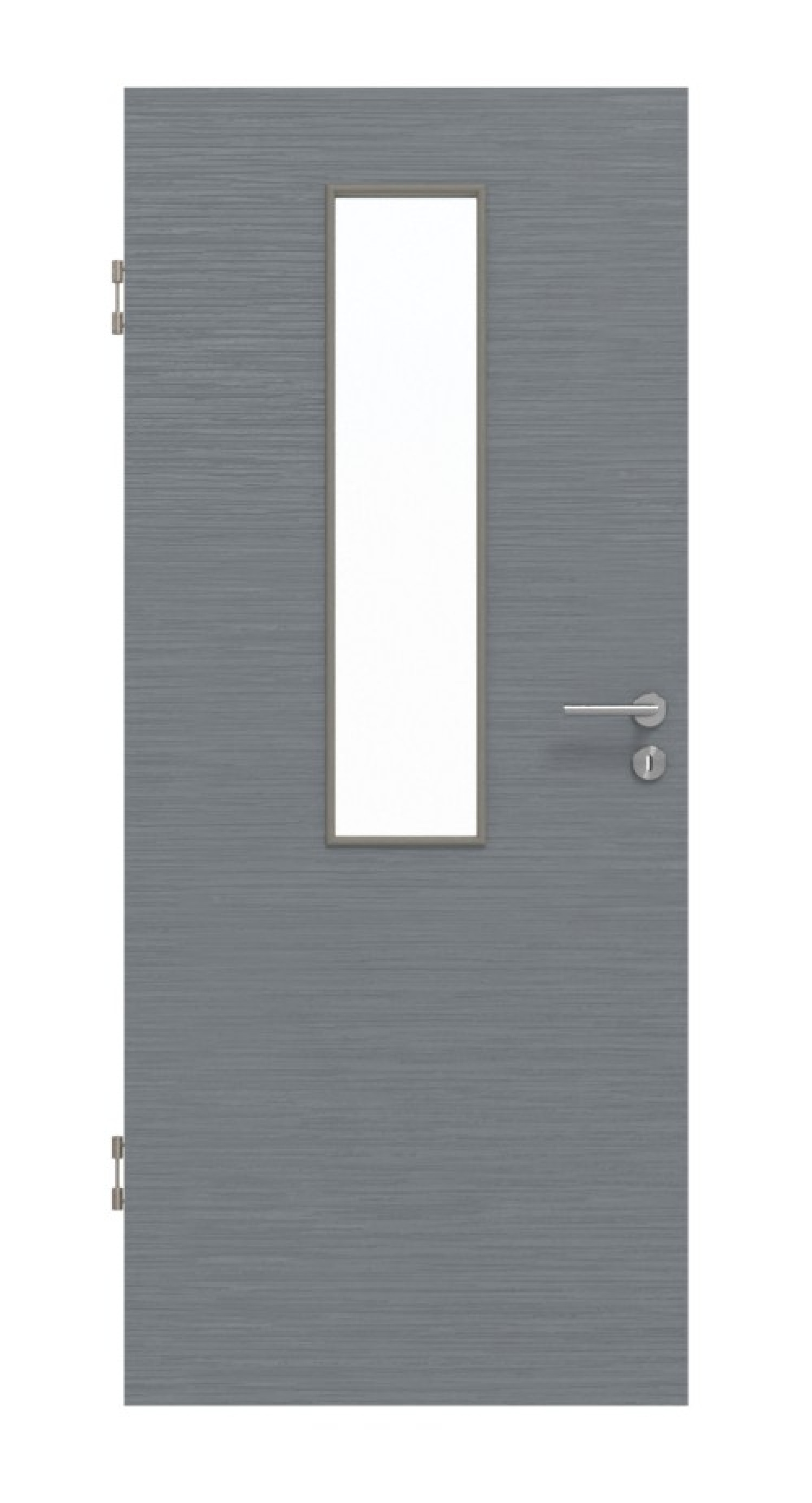 Frontansicht Strukturiert Hygge Szary LA 4 środkowa Drzwi wewnętrzne Basic - Huga