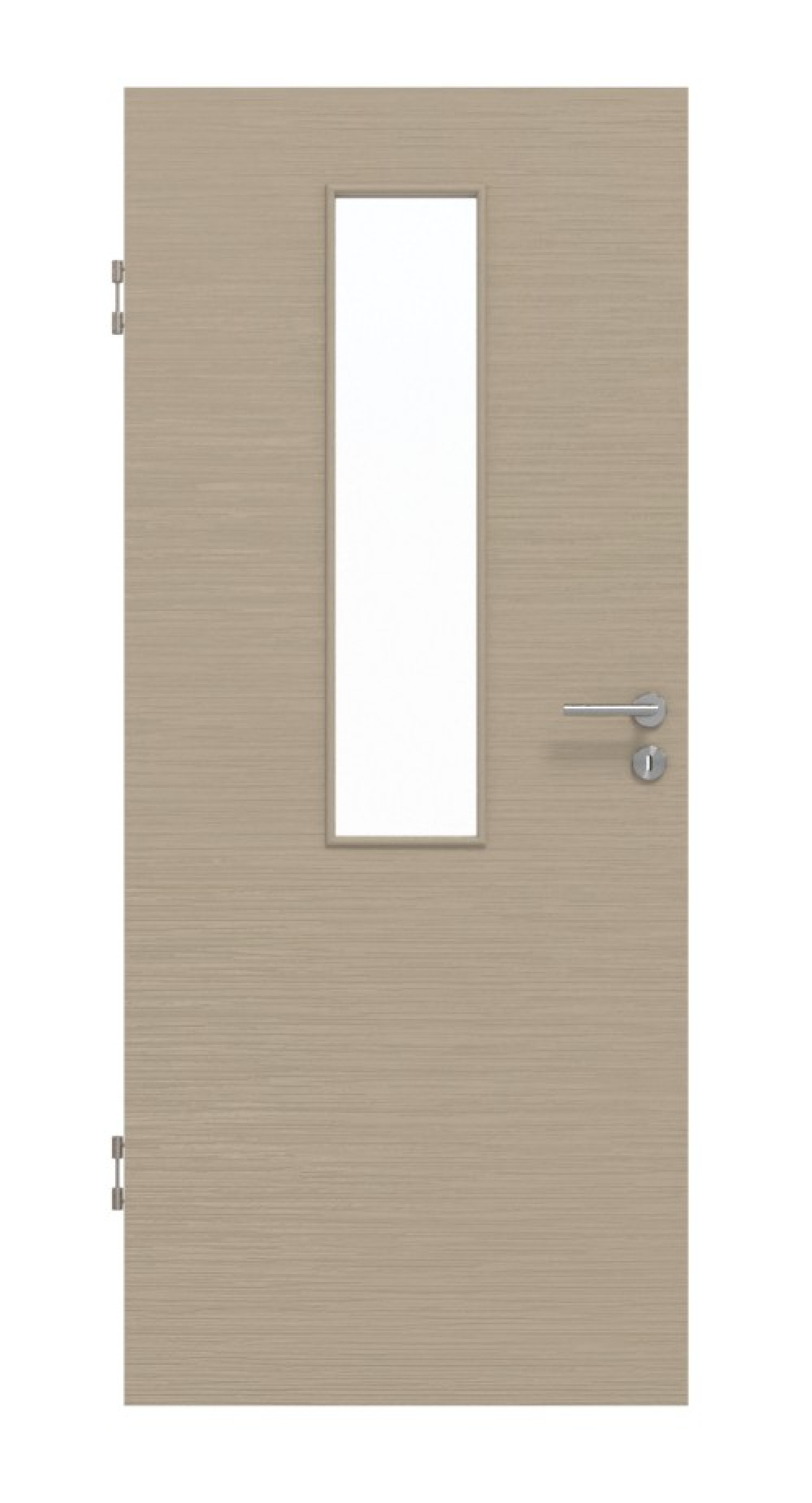 Frontansicht Strukturiert Taupe LA 4 Basic Innentür - Huga