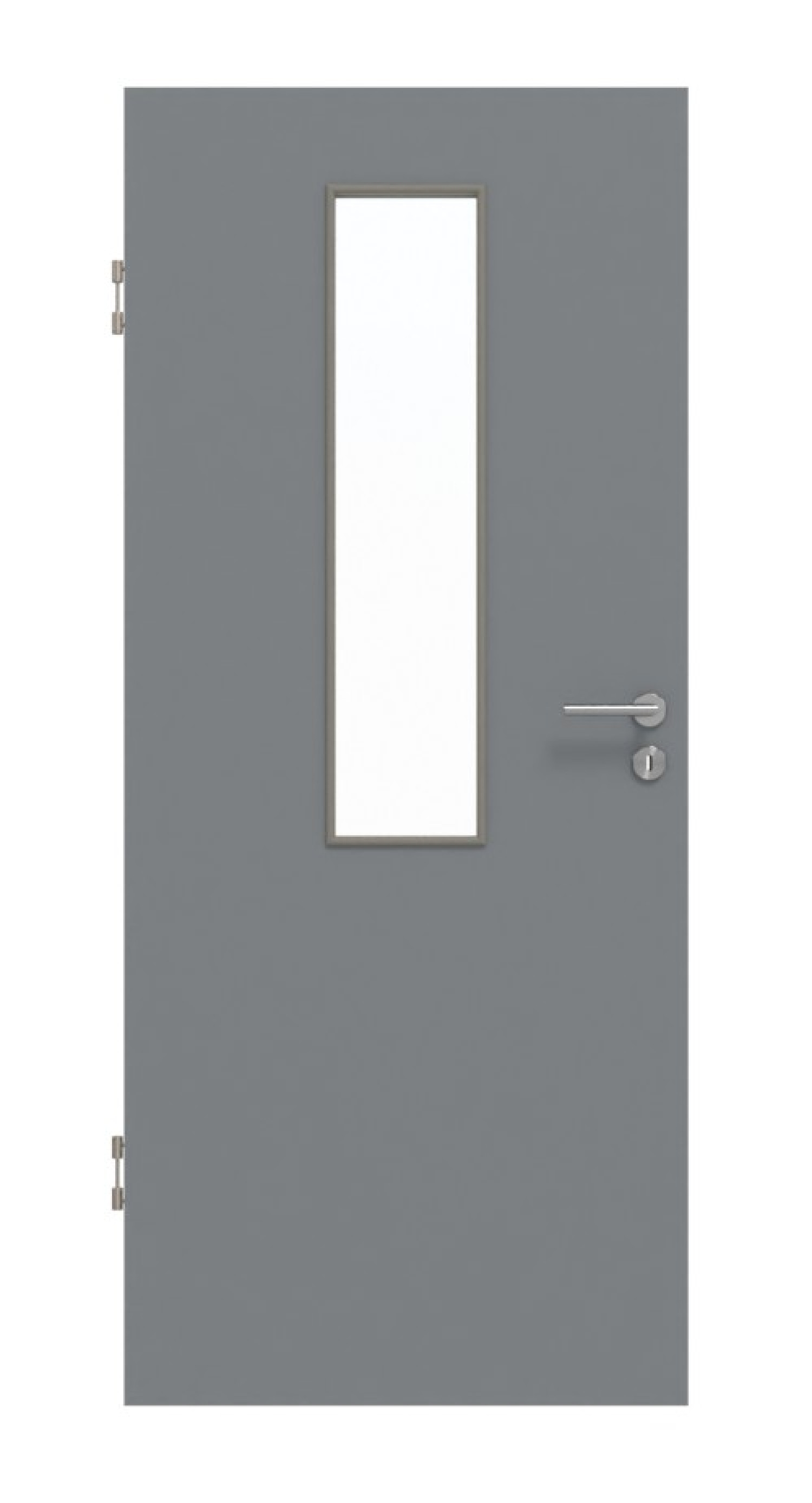 Frontansicht Ultramatt Hygge Szary LA 4 środkowa Drzwi wewnętrzne Basic - Huga