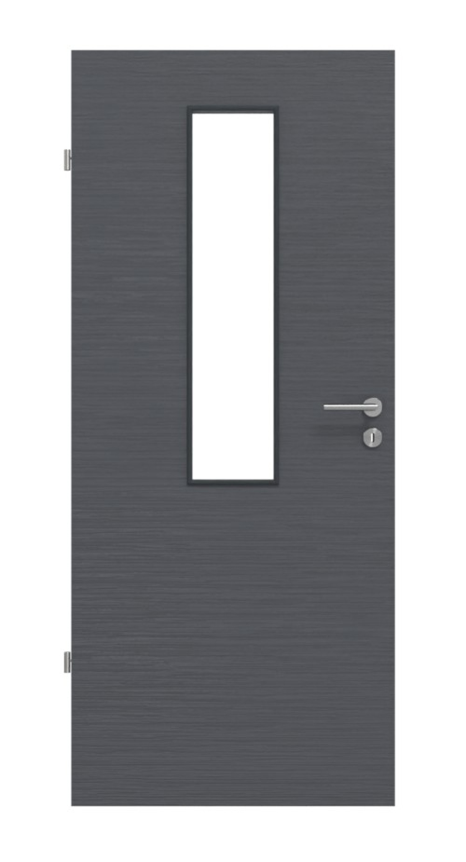 Frontansicht Strukturiert Anthrazit LA 4 Basic Innentür - Huga