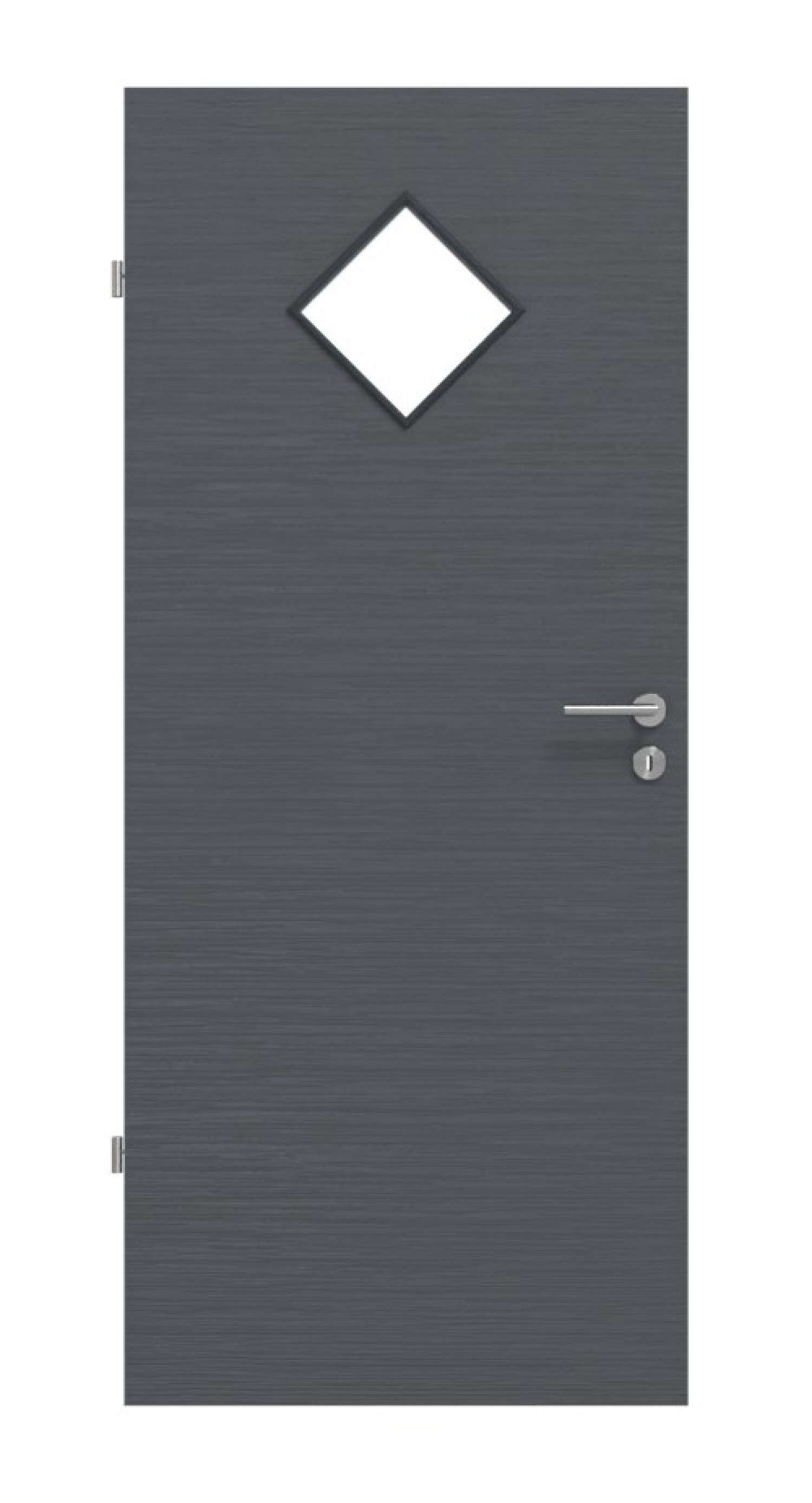 Frontansicht Strukturiert Anthrazit LA 6 Basic Innentür - Huga