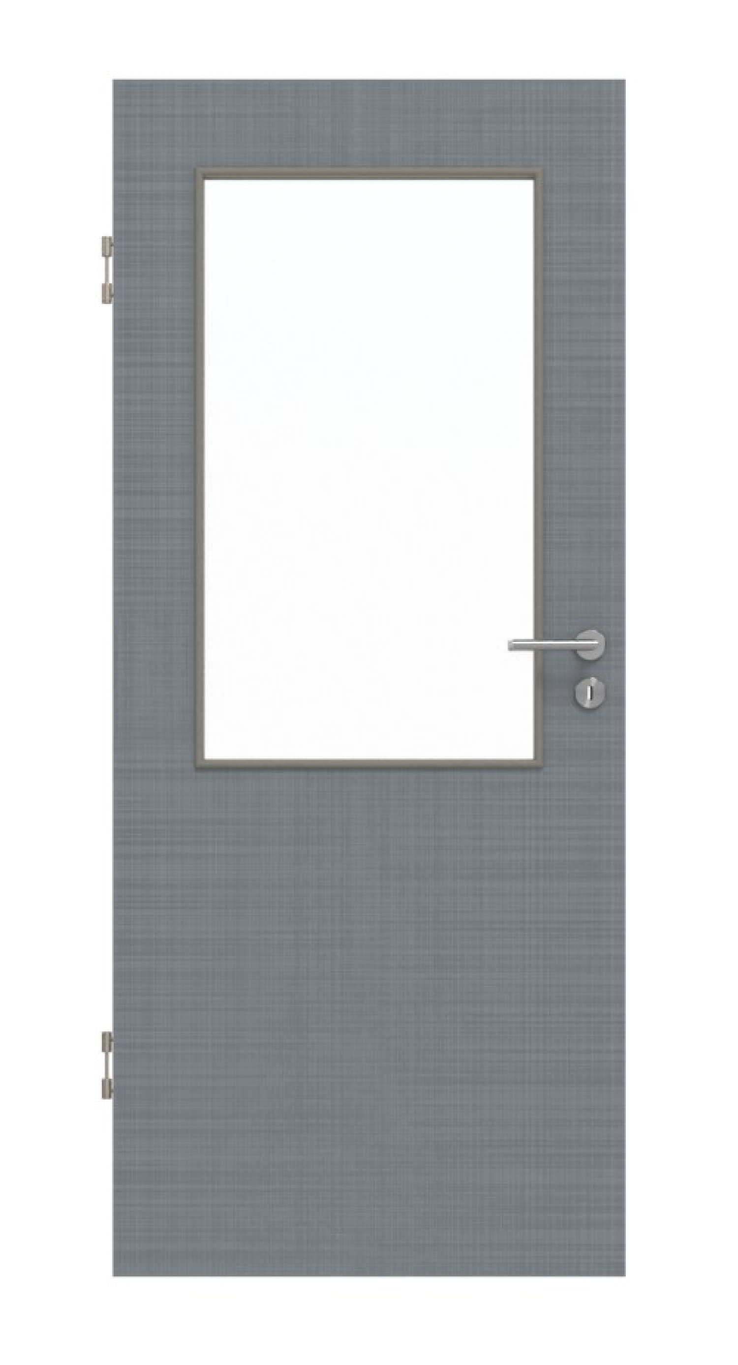 Frontansicht drzwi wewnętrznych Huga LA 7 Basic w kolorze szarym Cotton like Hygge