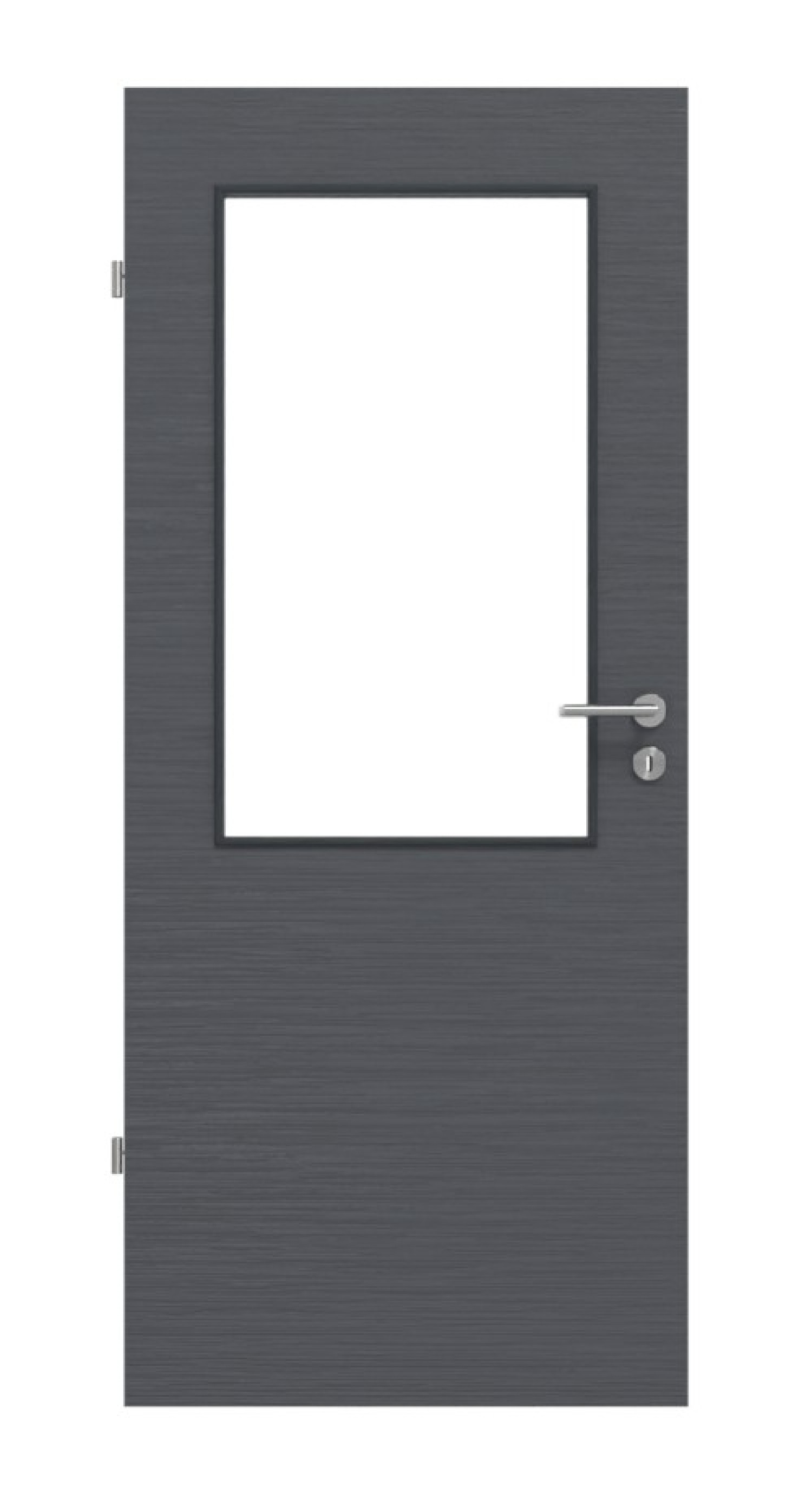 Frontansicht Strukturiert Anthrazit LA 7 Basic Innentür - Huga