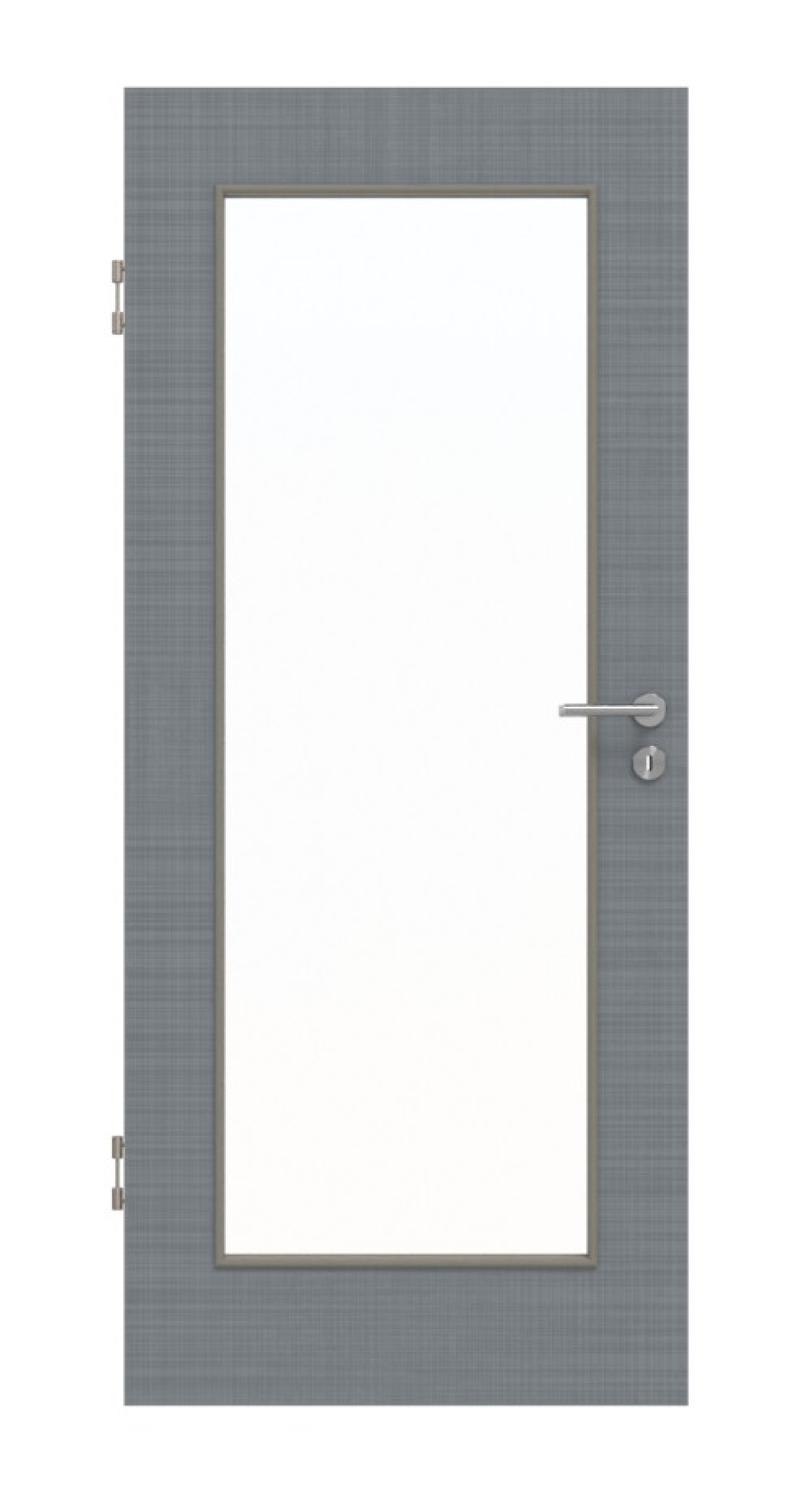Frontansicht od Cotton like Hygge Szary LA 8 Podstawowe drzwi wewnętrzne - Huga