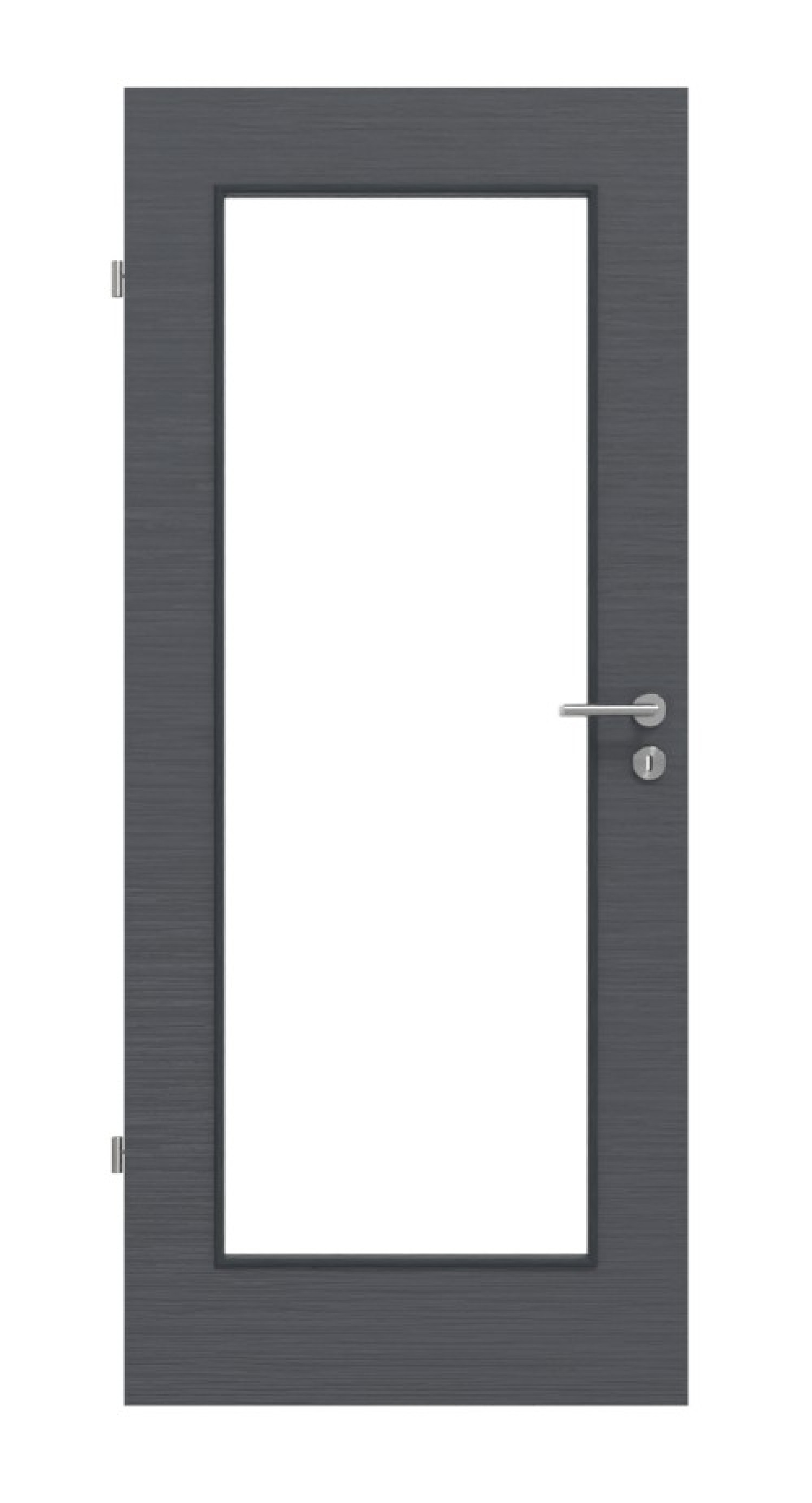Frontansicht Strukturiert Anthrazit LA 8 Basic Innentür - Huga