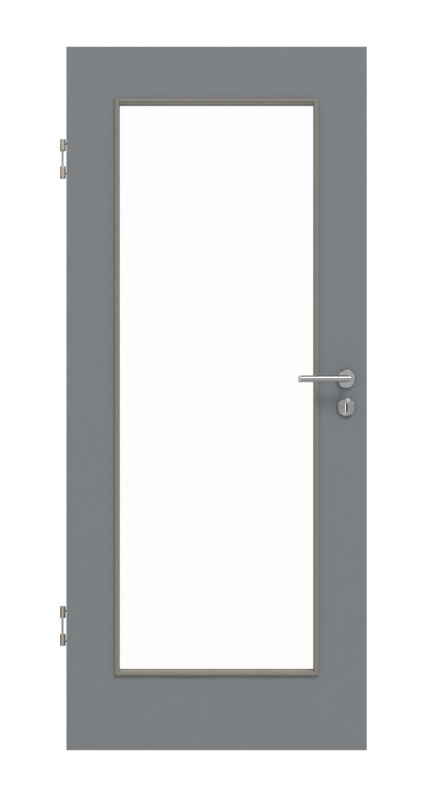 Frontansicht Ultramatt Hygge Szary LA 8 Basic Drzwi wewnętrzne - Huga