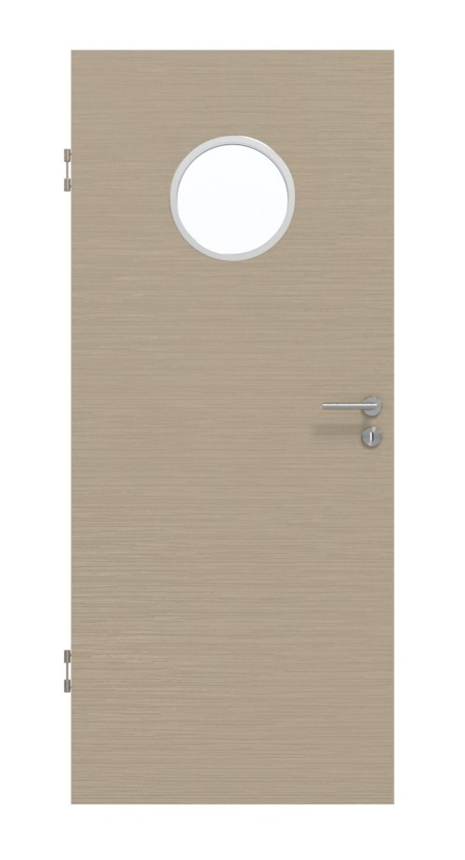 Widok z przodu Strukturiert Taupe LA Bullauge Basic Innentür - Huga