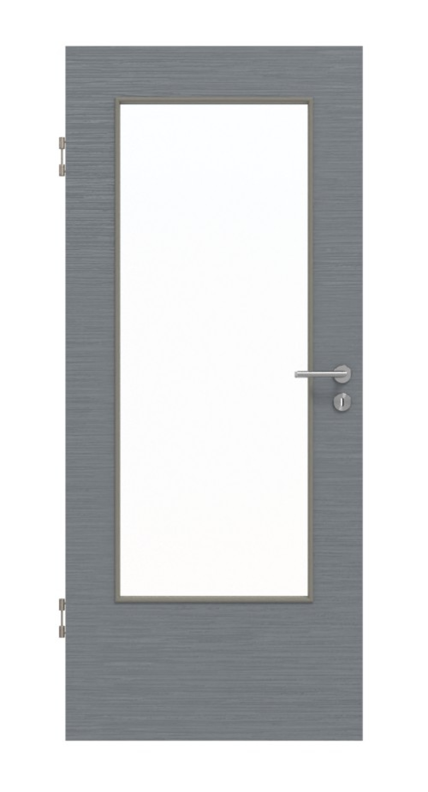 Front view of Structured Hygge Grey LA-DIN Basic Interior Door - Huga