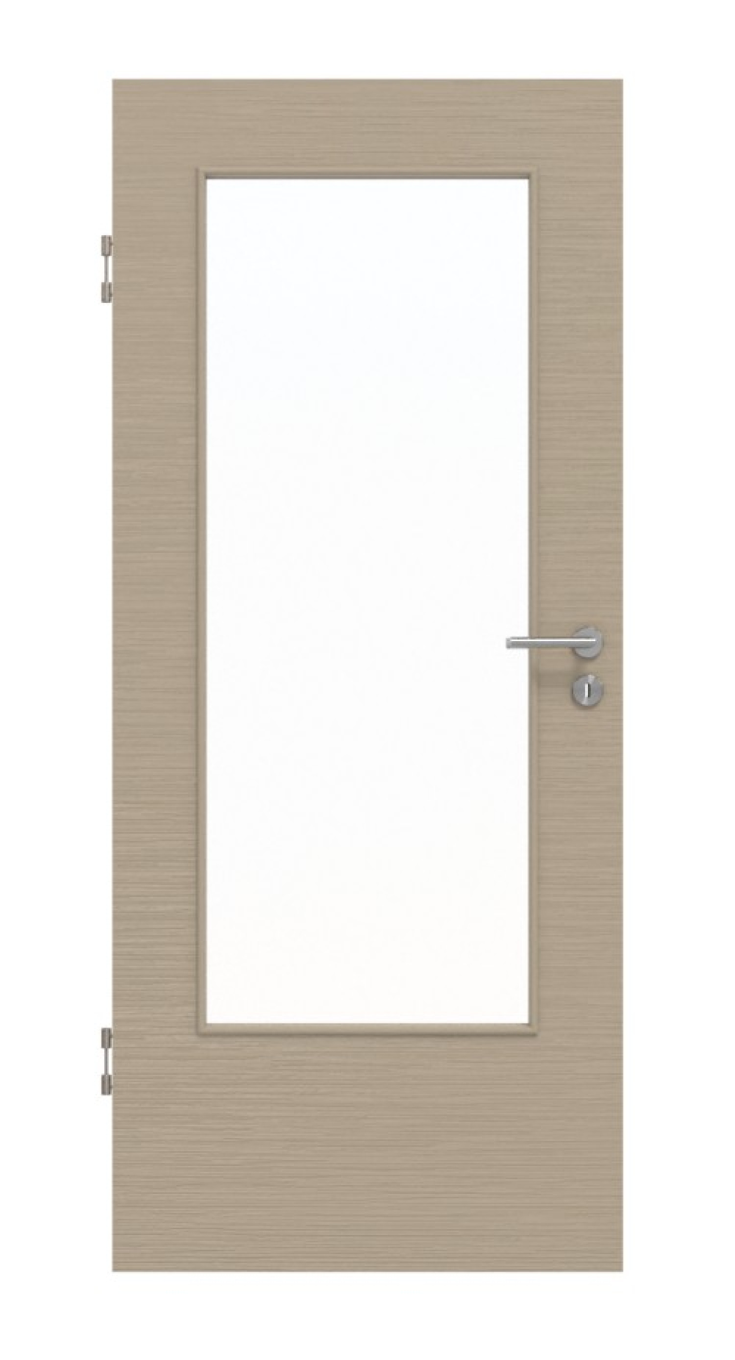 Front view of Structured Taupe LA-DIN Basic Interior Door - Huga
