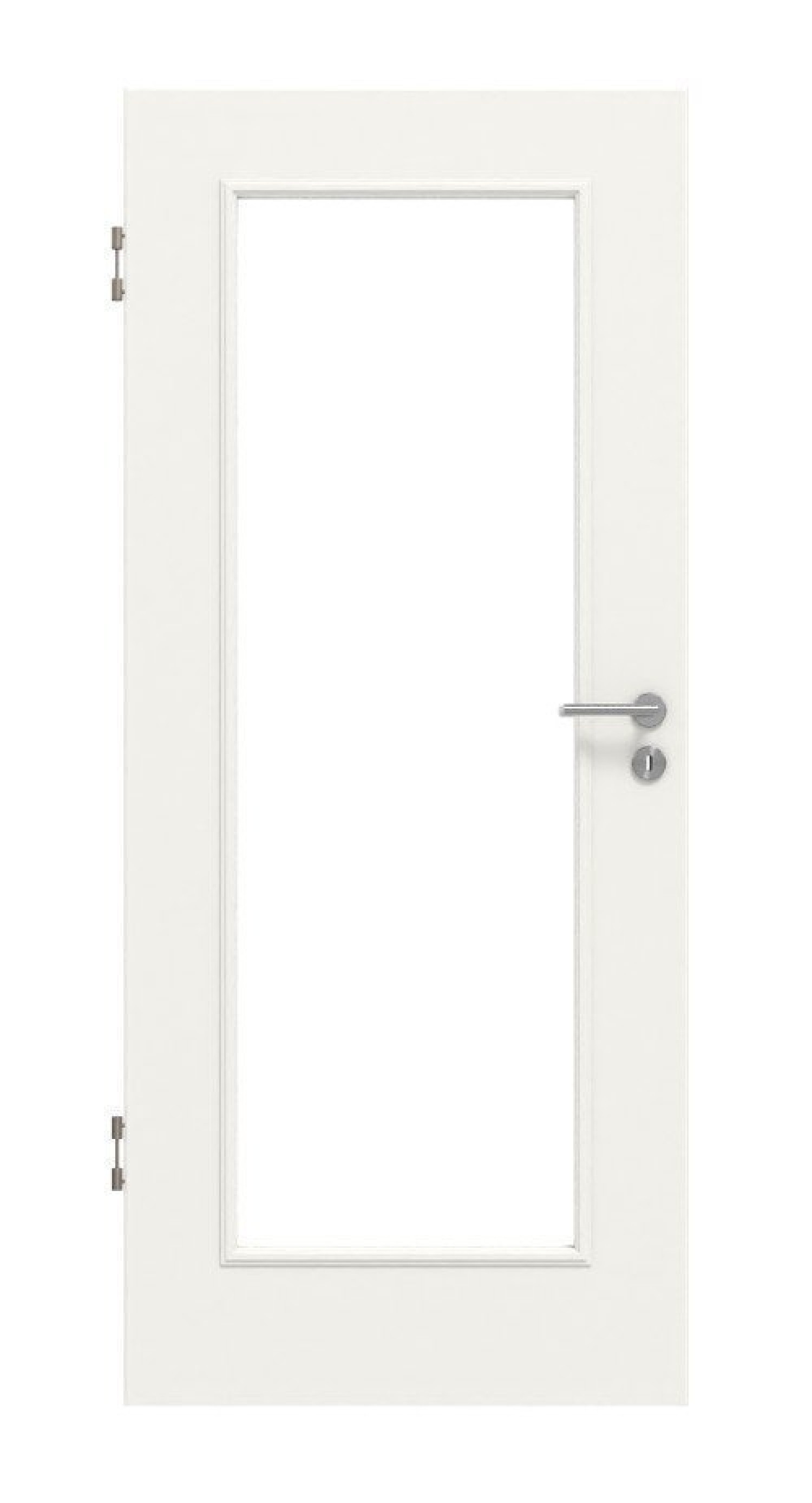Front view of interior door Cottage M10 LA White lacquer – Lebo