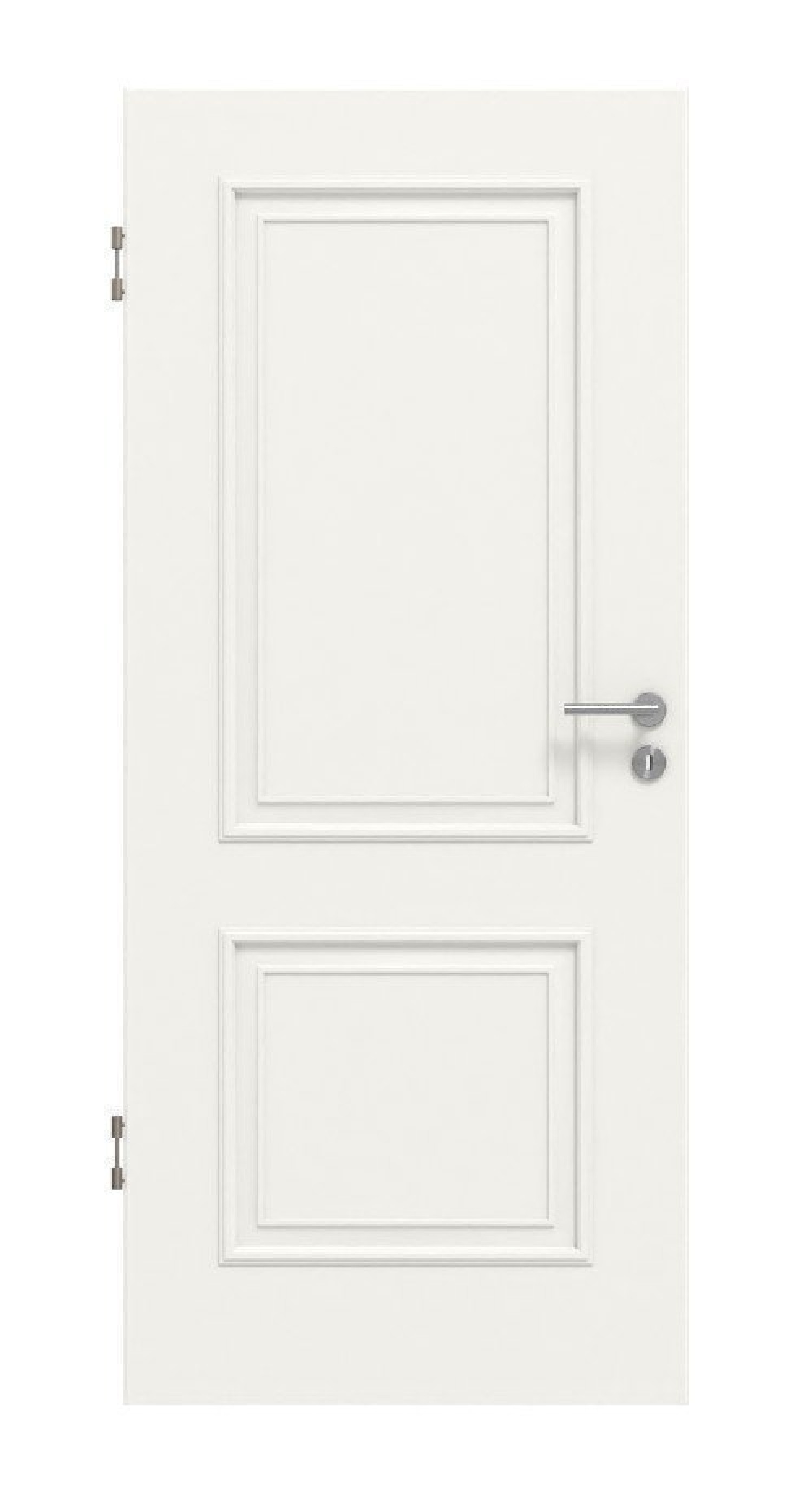 Front view of interior door Cottage M20 White lacquer – Lebo