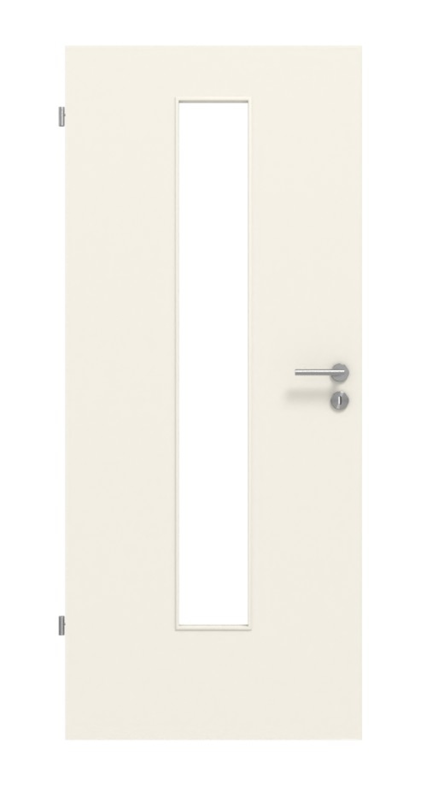 LEBO TGL Drzwi wewnętrzne Lebolit-CPL Biały 9010 z przeszkleniem LA-24 na środku