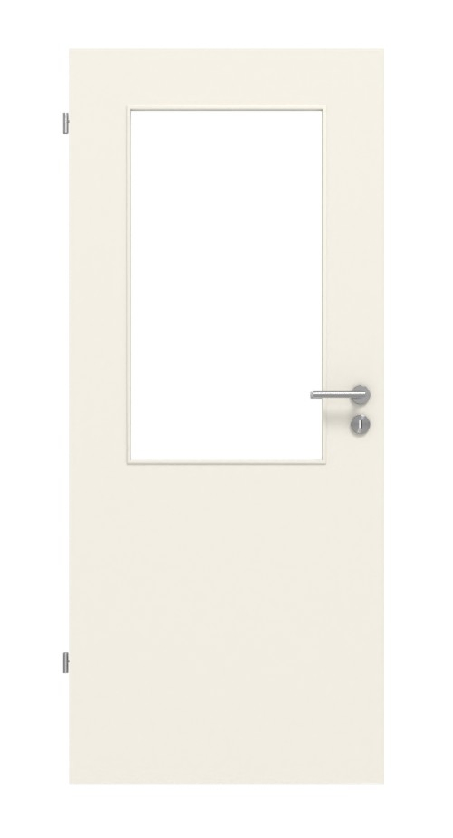 LEBO TGL Drzwi wewnętrzne Lebolit-CPL Biały 9010 z przeszkleniem LA-7